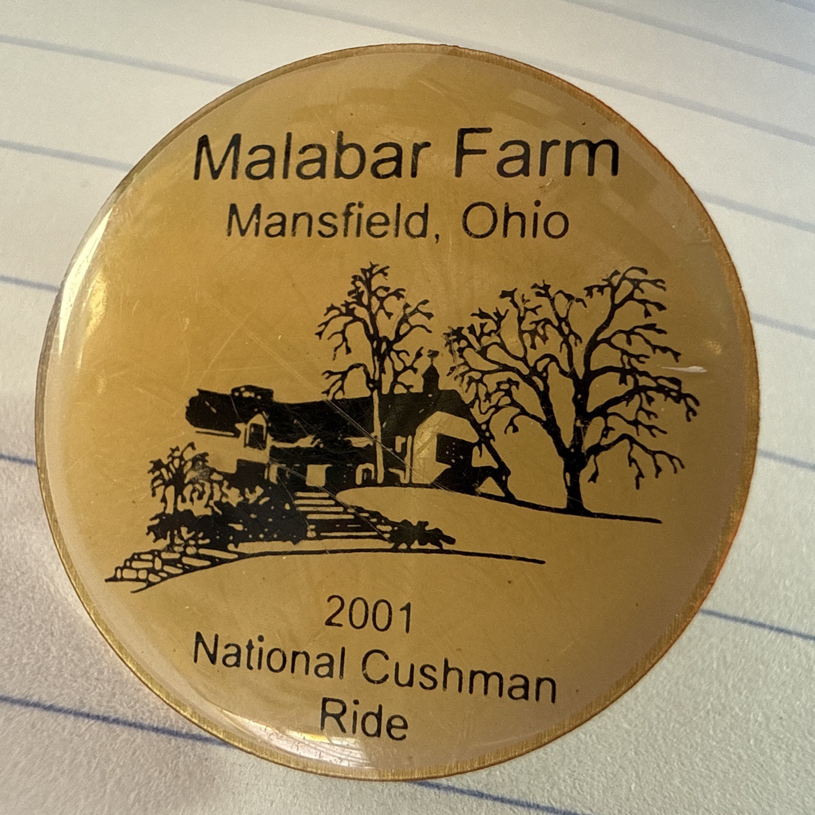 Vintage Cushman Motor Scooter Club of America 2001 National Meet Enamel Pin