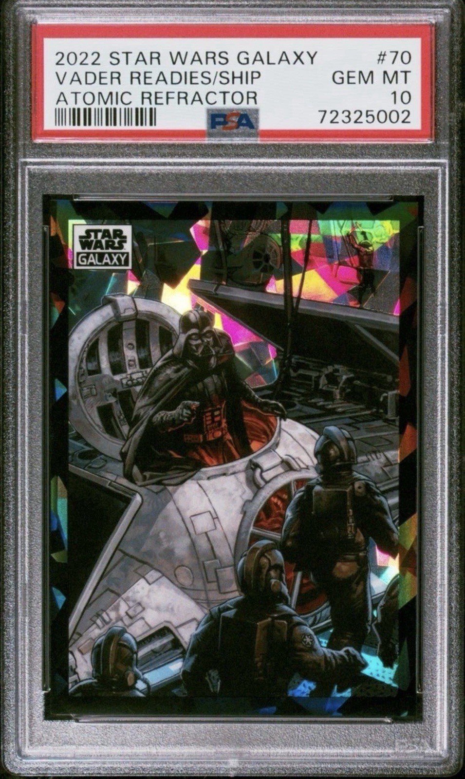 🔥#57/150 2022 Star Wars Galaxy Chrome Lord Vader Readies His Ship Atomic PSA 10