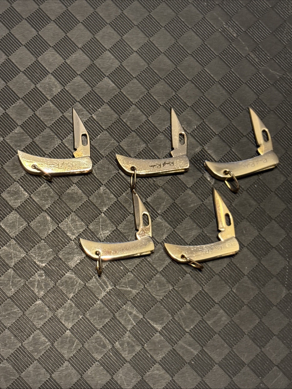 Lot of 5 Tiny Rough rider Keychain Knives
