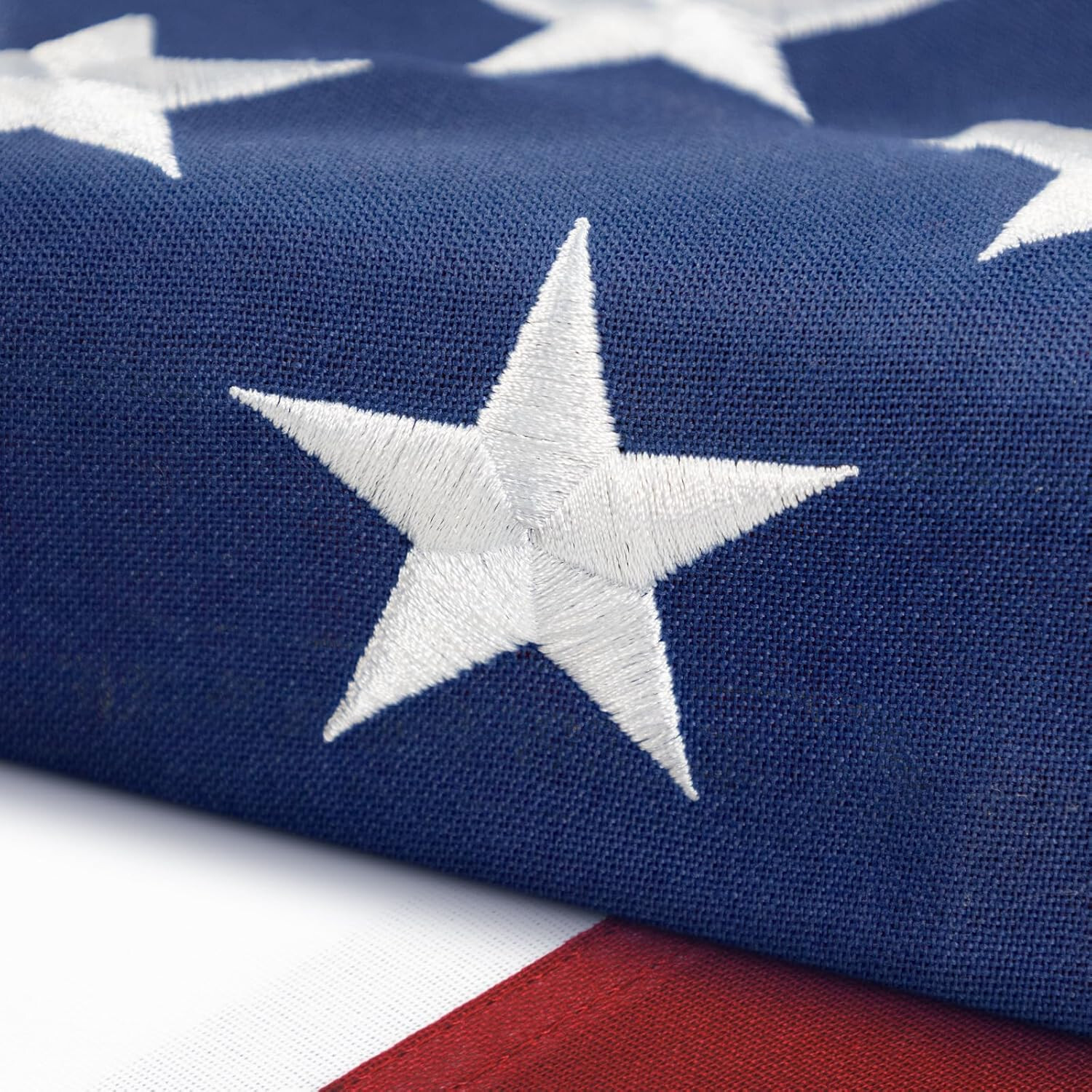 6x10 Foot American Flag Embroidered US Flag USA Banner Heavy Duty Nylon