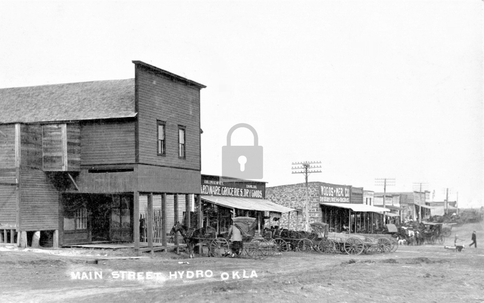 Main Street View Hydro Oklahoma OK - Reprint