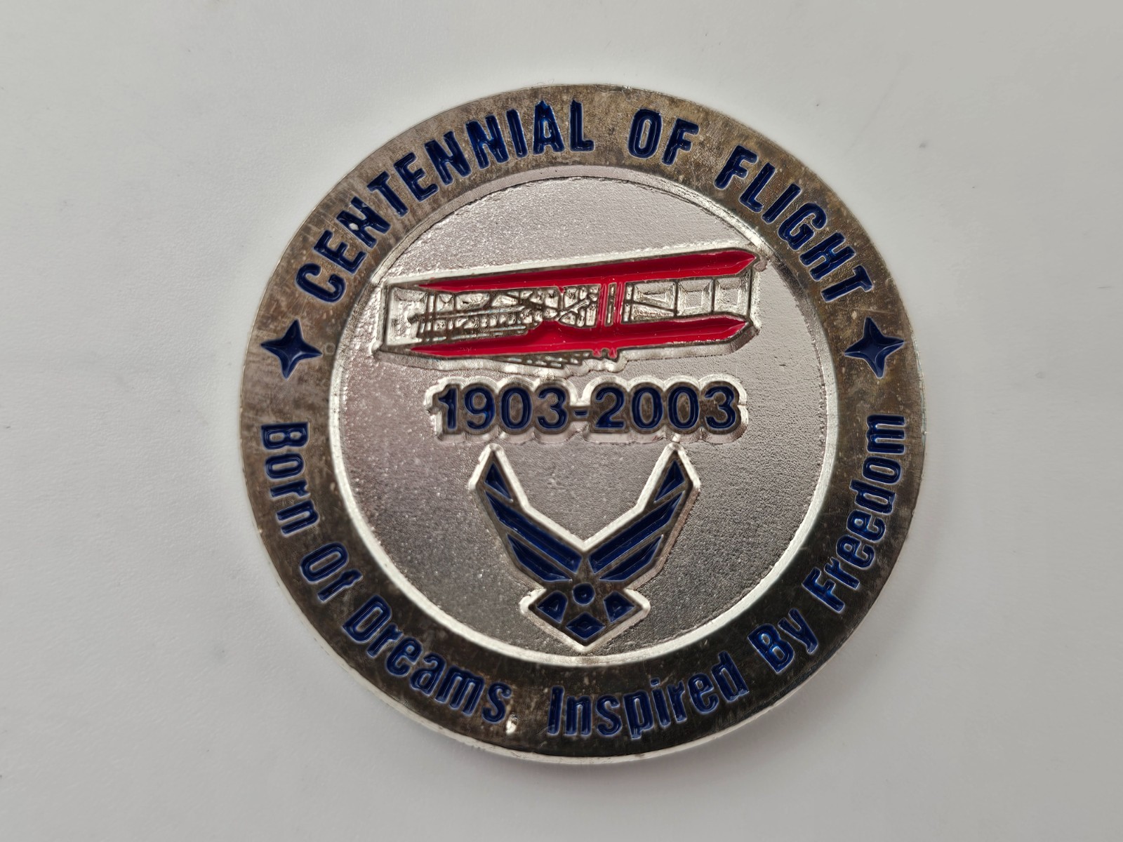 Centennial Of Flight 1903-2003 KMC Air Force Ball USAF Challenge Coin