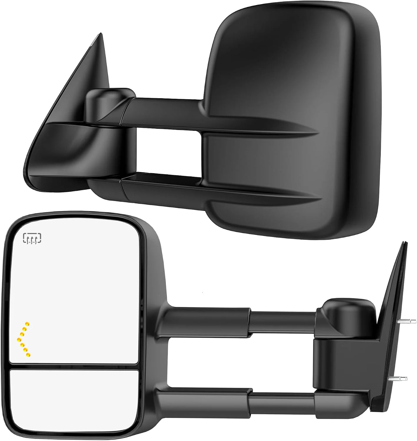 Heated Tow Mirrors Compatible with 2014 2015 2016 2017 2018 Chevy Silverado & GM