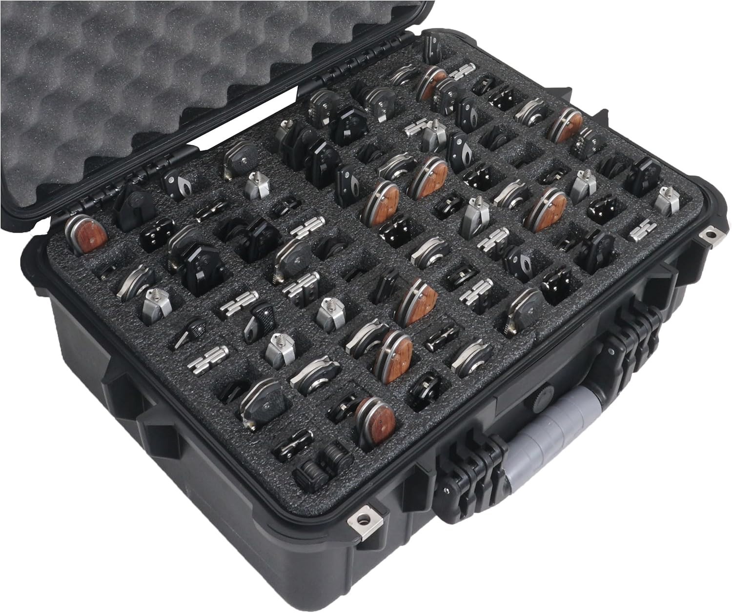 Folding Knife Waterproof Lockable Storage Case for 90 Knives