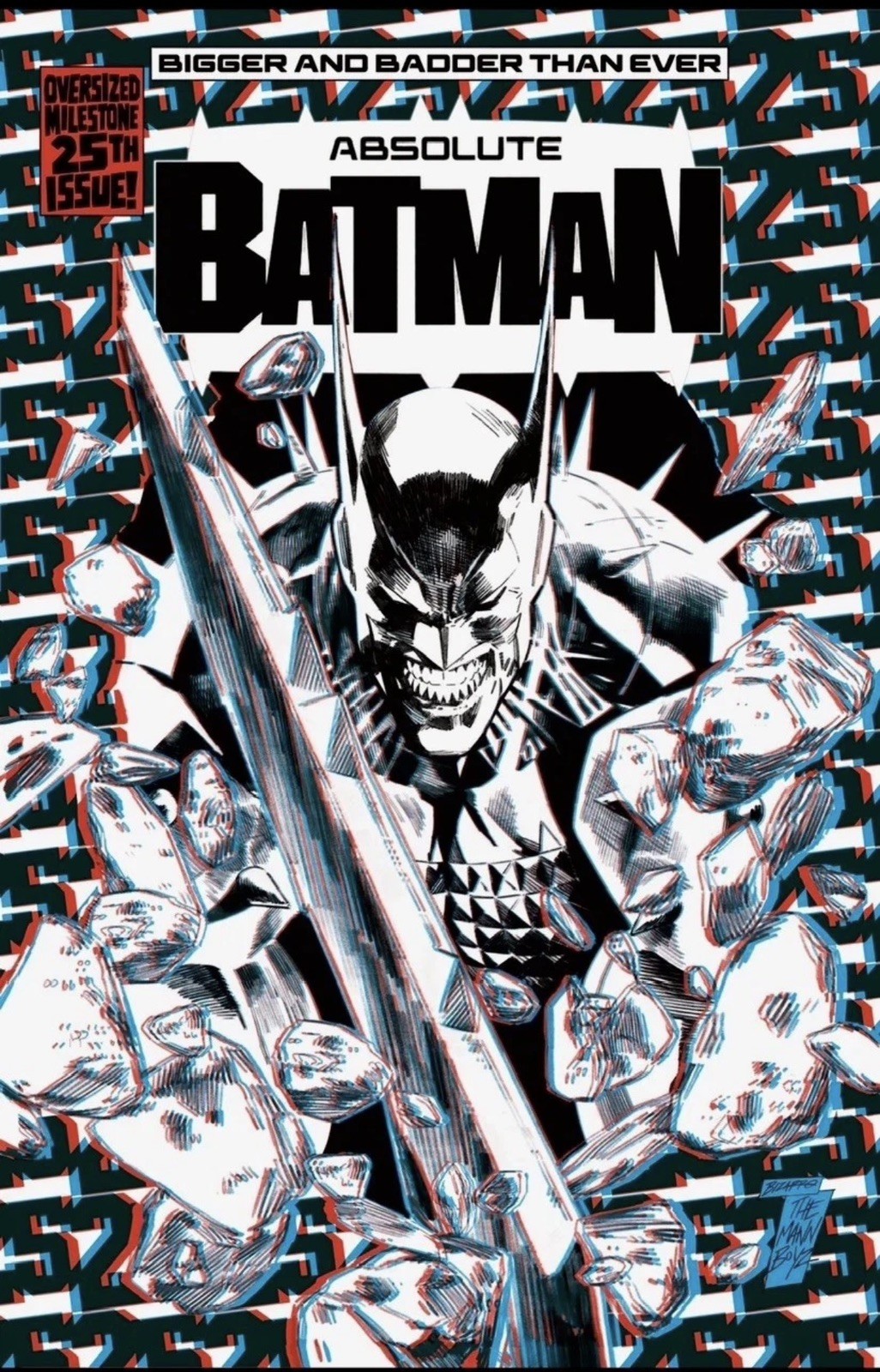 PRESALE ABSOLUTE BATMAN #25 SETH MANN SIGNED PRESALE FIRST 3D COVER