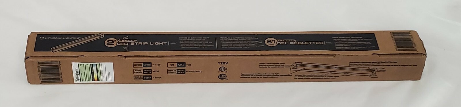 120V LED Light Strip 4000K 1 Lithonia Lighting 2 ft New