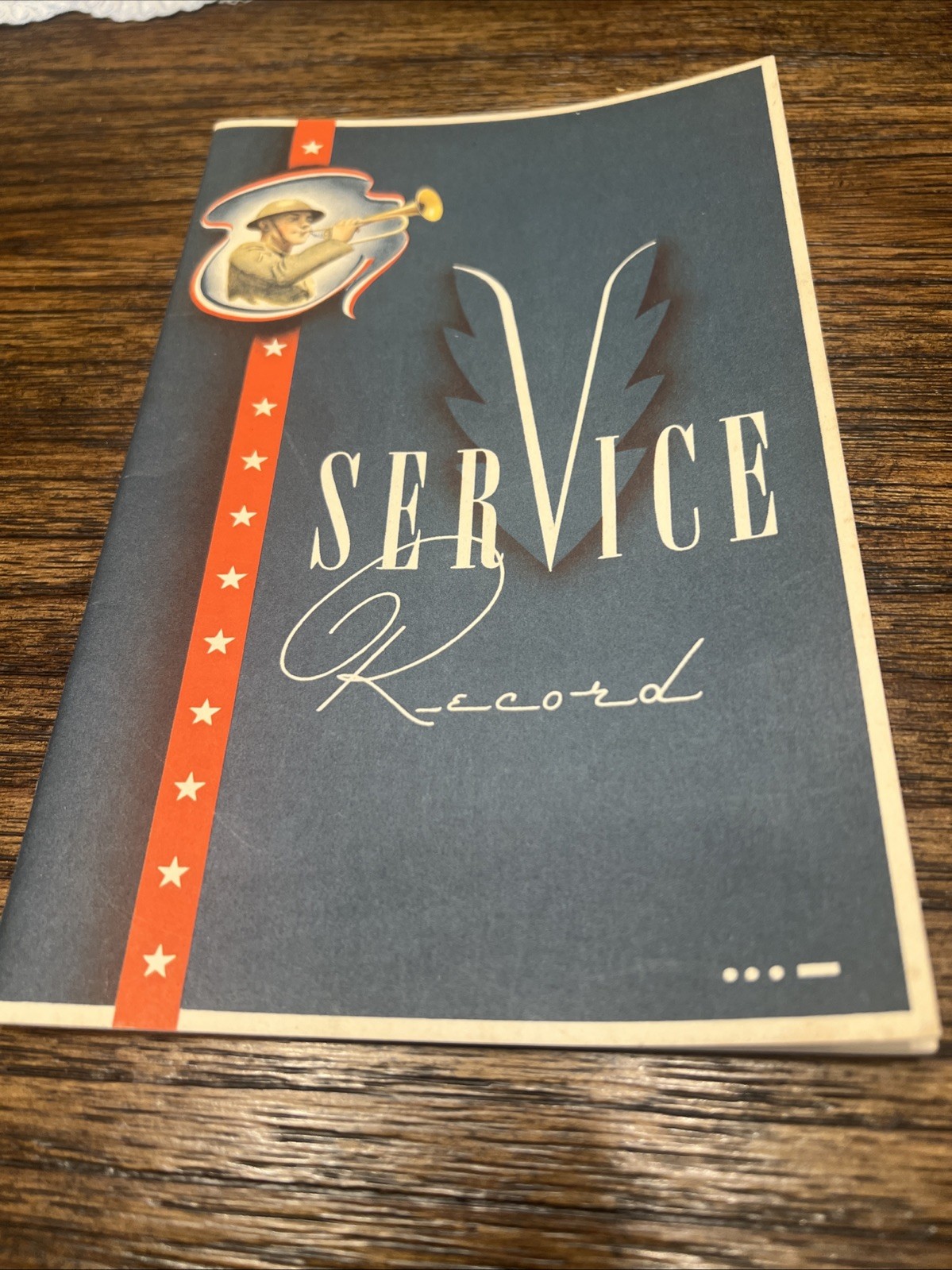 VTG 1942 WW II Service Record Booklet Unused