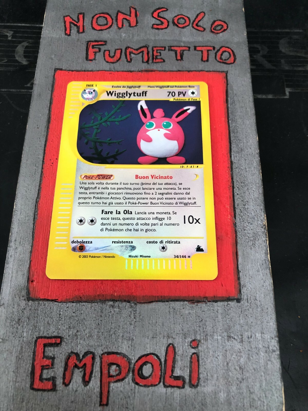 POKEMON WIGGLYTUFF 34/144 REVERSE - ITALIAN