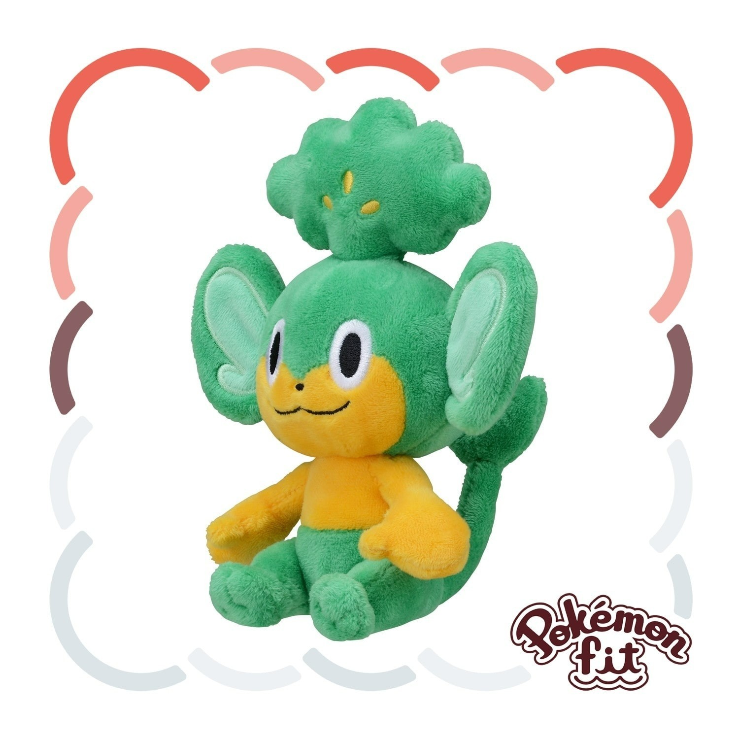 Pokemon Center Fit Plush Doll - 511 Pansage 6.5in Grass Monkey Unova Go JP
