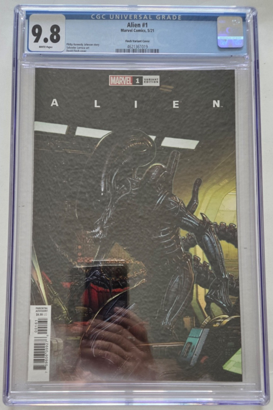 ALIEN #1 CGC 9.8 GRADED MARVEL COMICS 2021 DAVID FINCH VARIANT COVER
