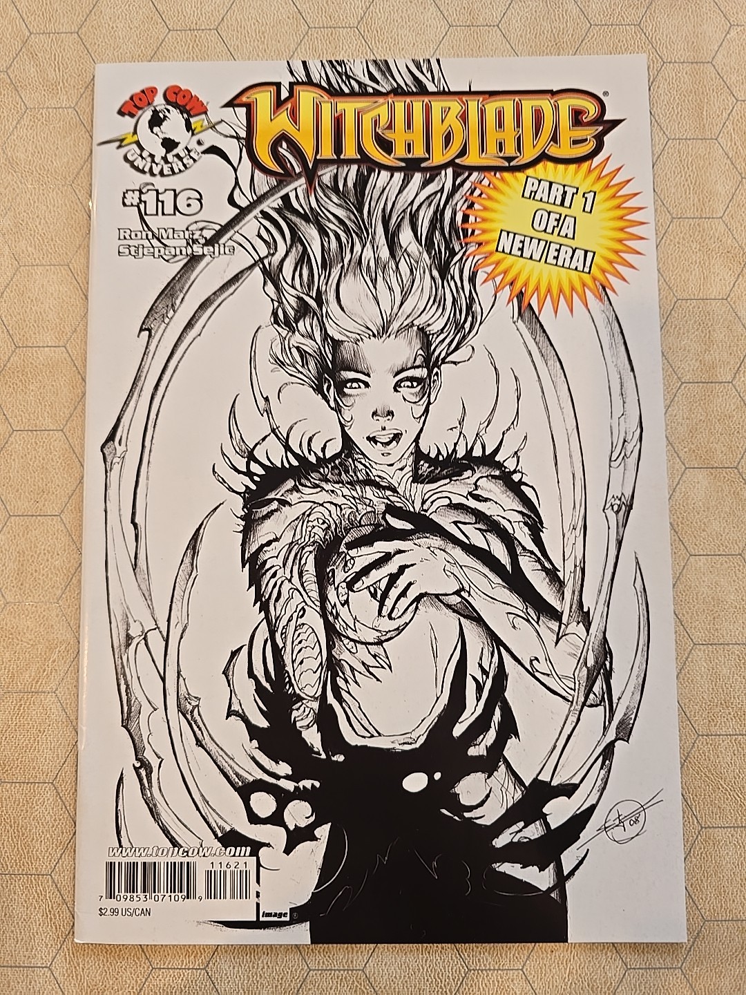 Witchblade #116 (2nd Print, Sketch Cover) April 2008 PART 1 OF A NEW ERA