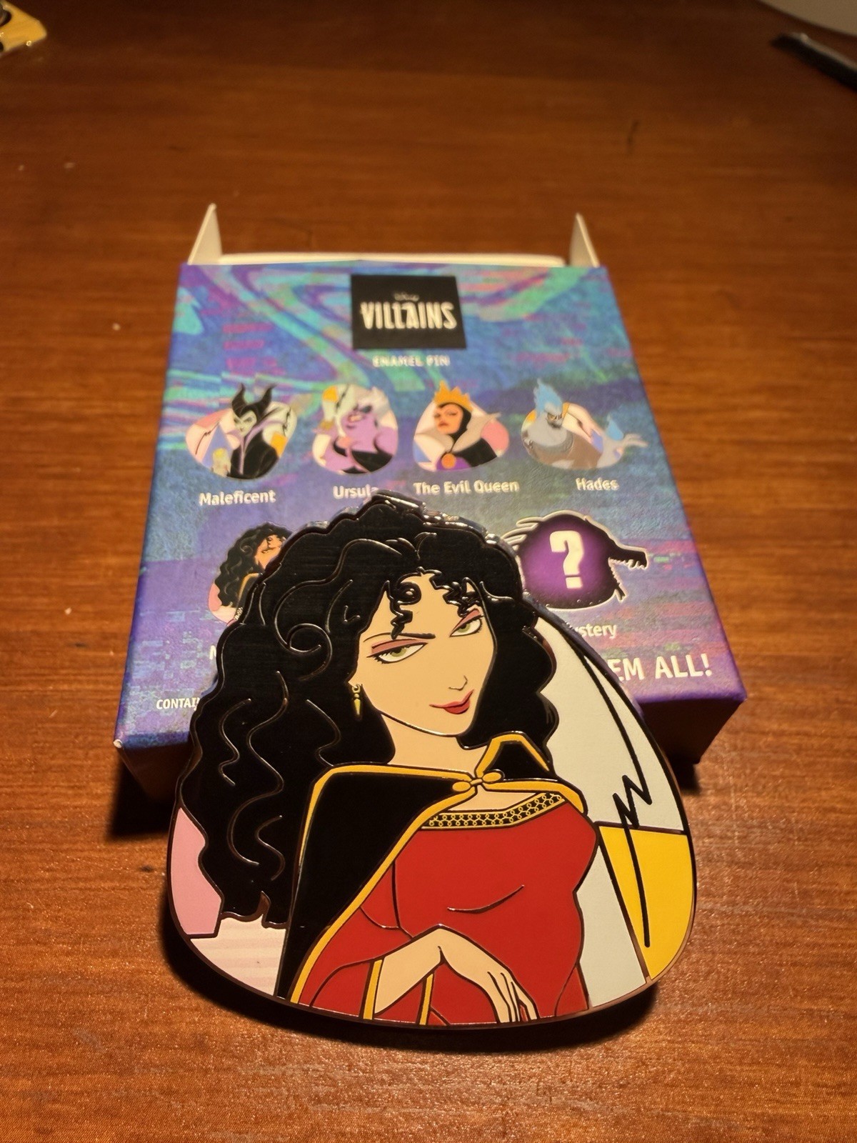 Disney Villains Rewind Jumbo Pin – Mother Gothel Pink Al A Mode Pin - Tangled