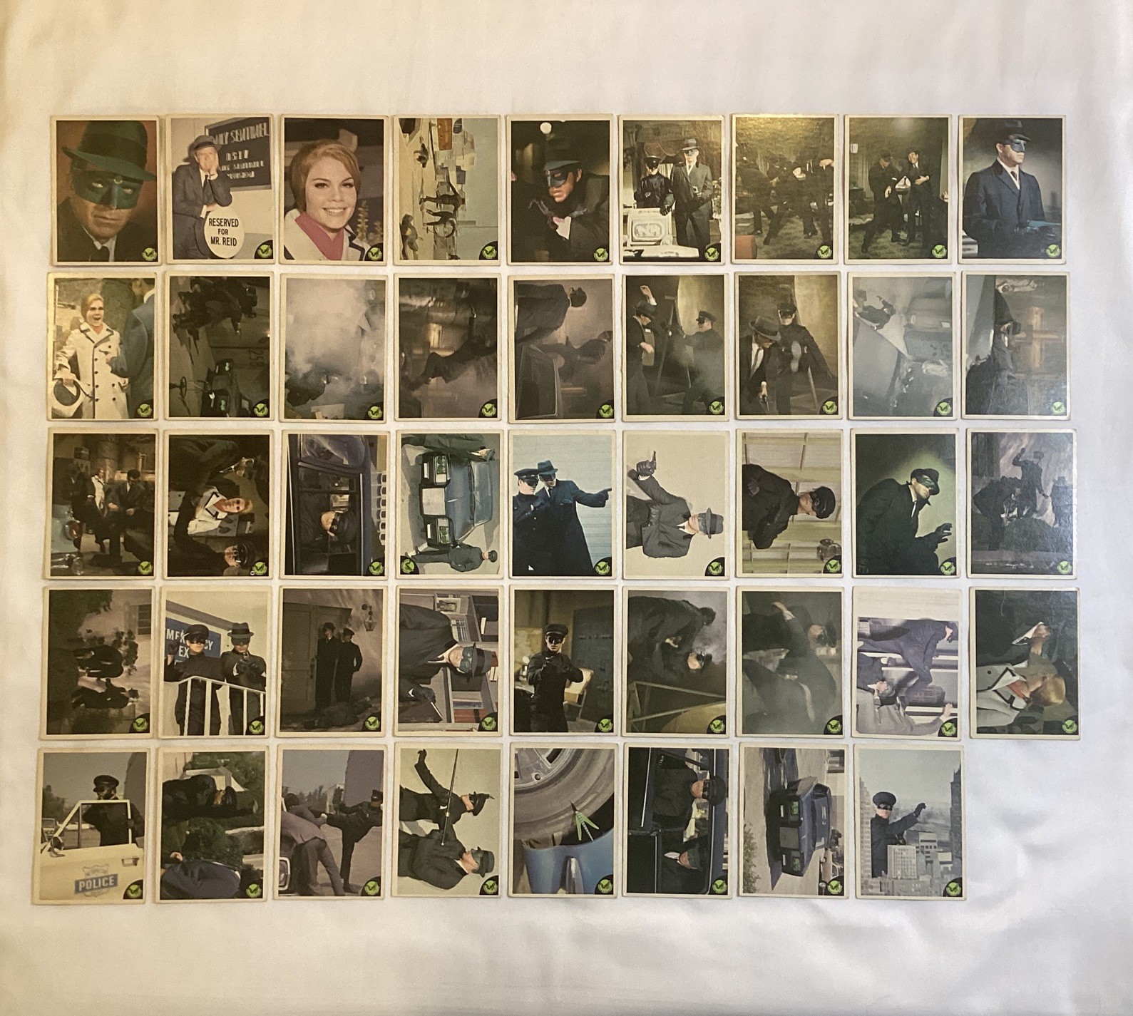 BRUCE LEE KATO RC 1966 COMPLETE ROOKIE CARD SET 44/44 GREEN HORNET