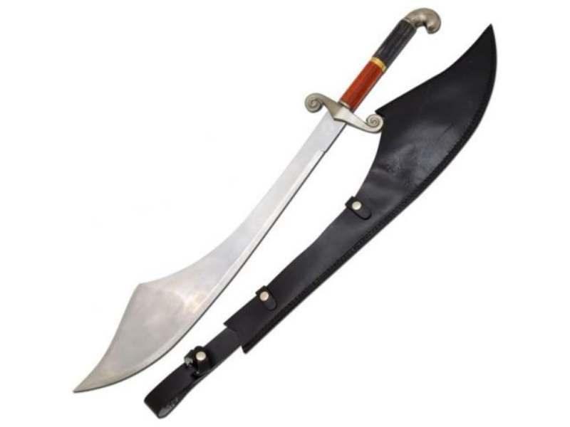 Medieval Warrior Sinbad Pirate Scimitar Full Size Sword w/Leather Carrying Case