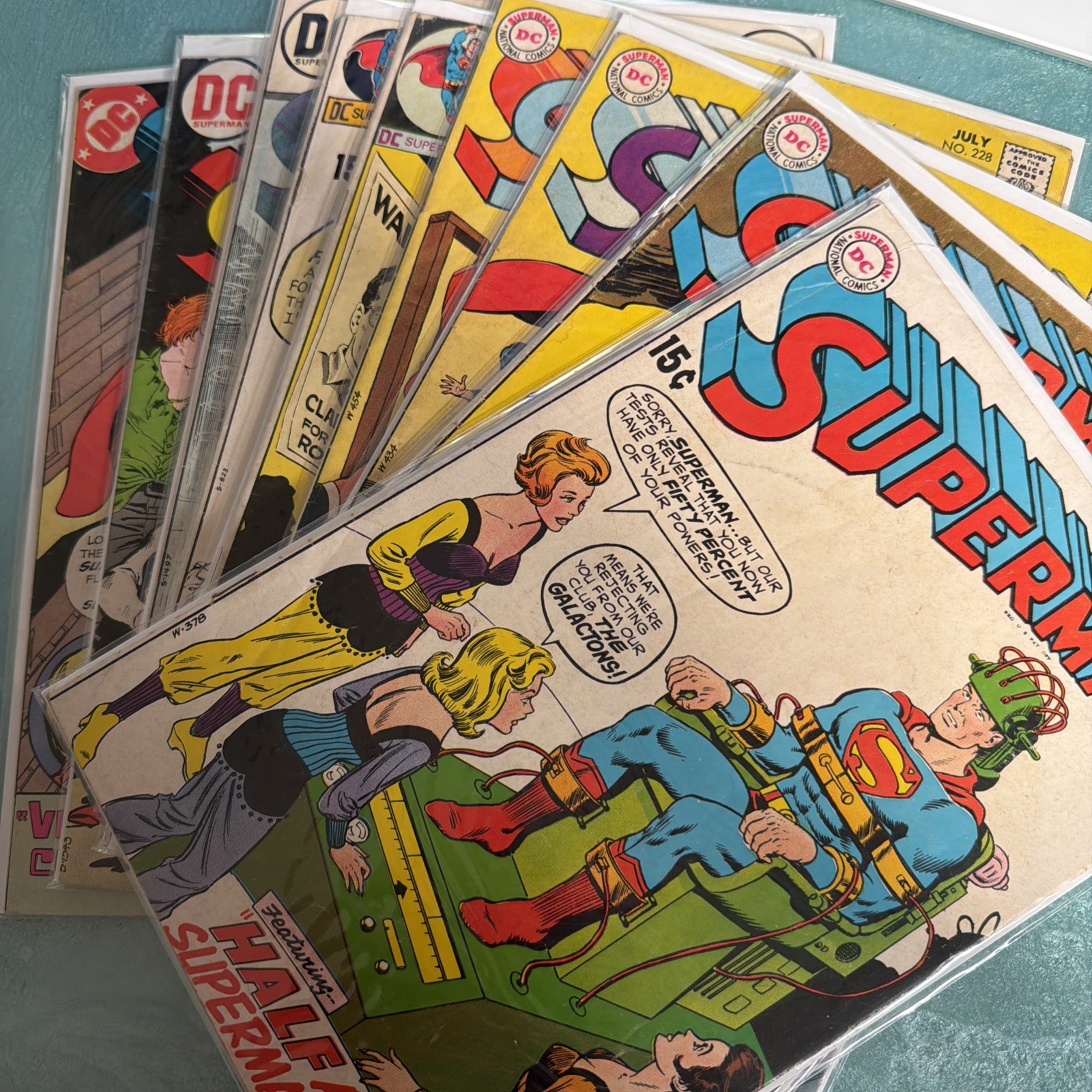 Superman Bronze Age Lot 223 225 226 228 230 240 265 267, plus Radio Shack #2