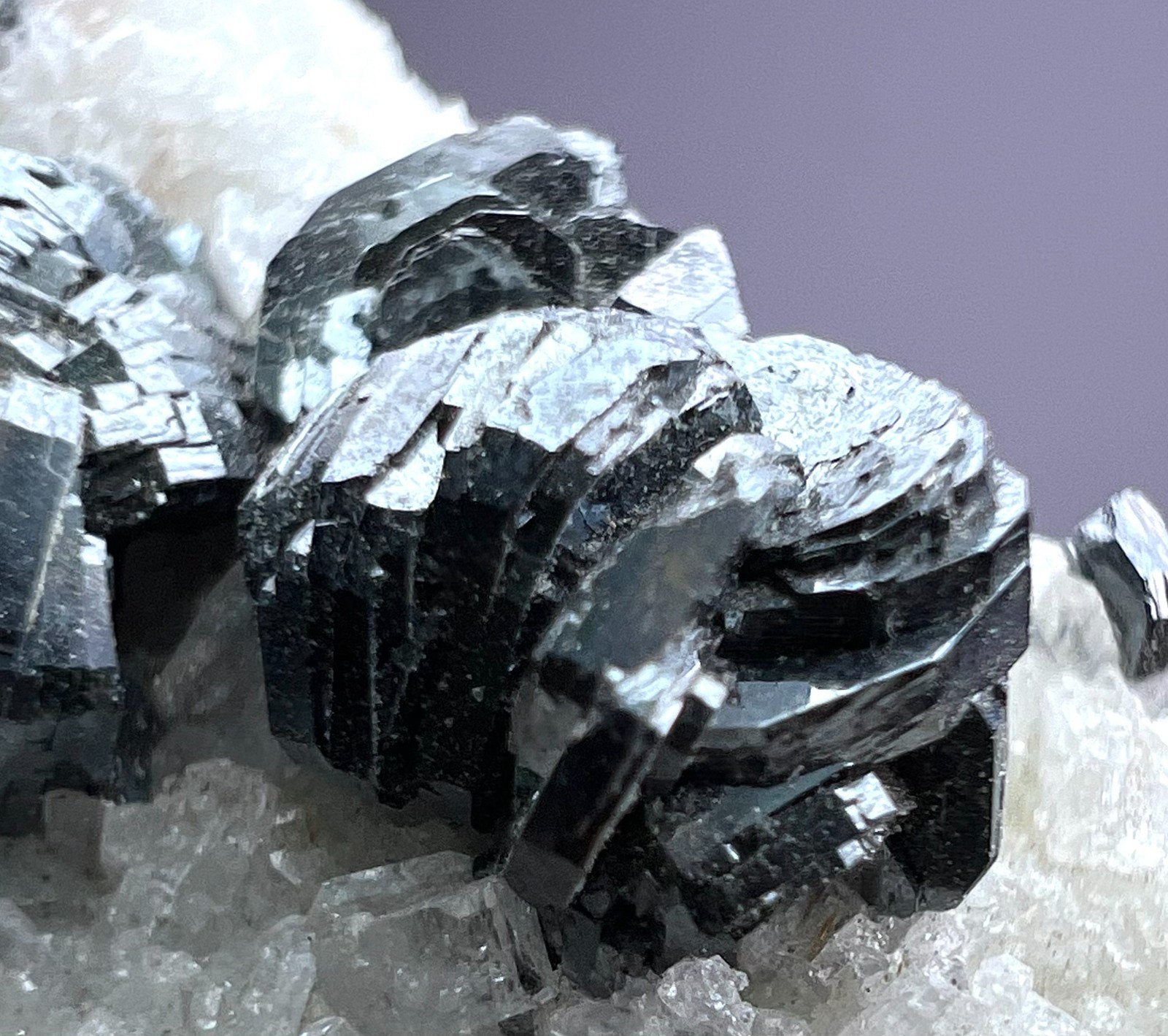 150 CT. Full/Well Terminated Hematite Crystals Cluster On Cleavelandite - PAK