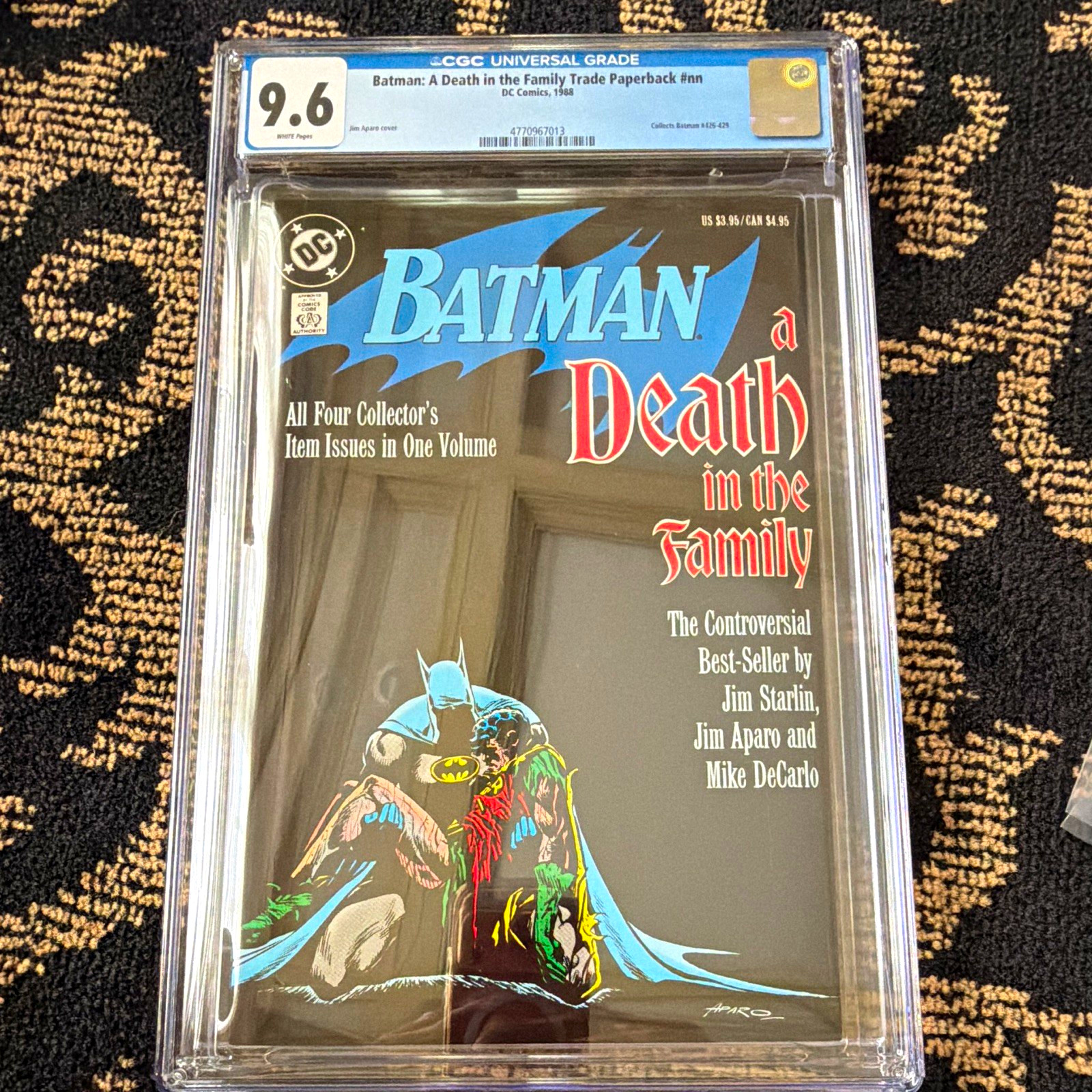 Batman: A Death in the Family Trade Paperback CGC 9.6 (1988) DC Comics Very Rare