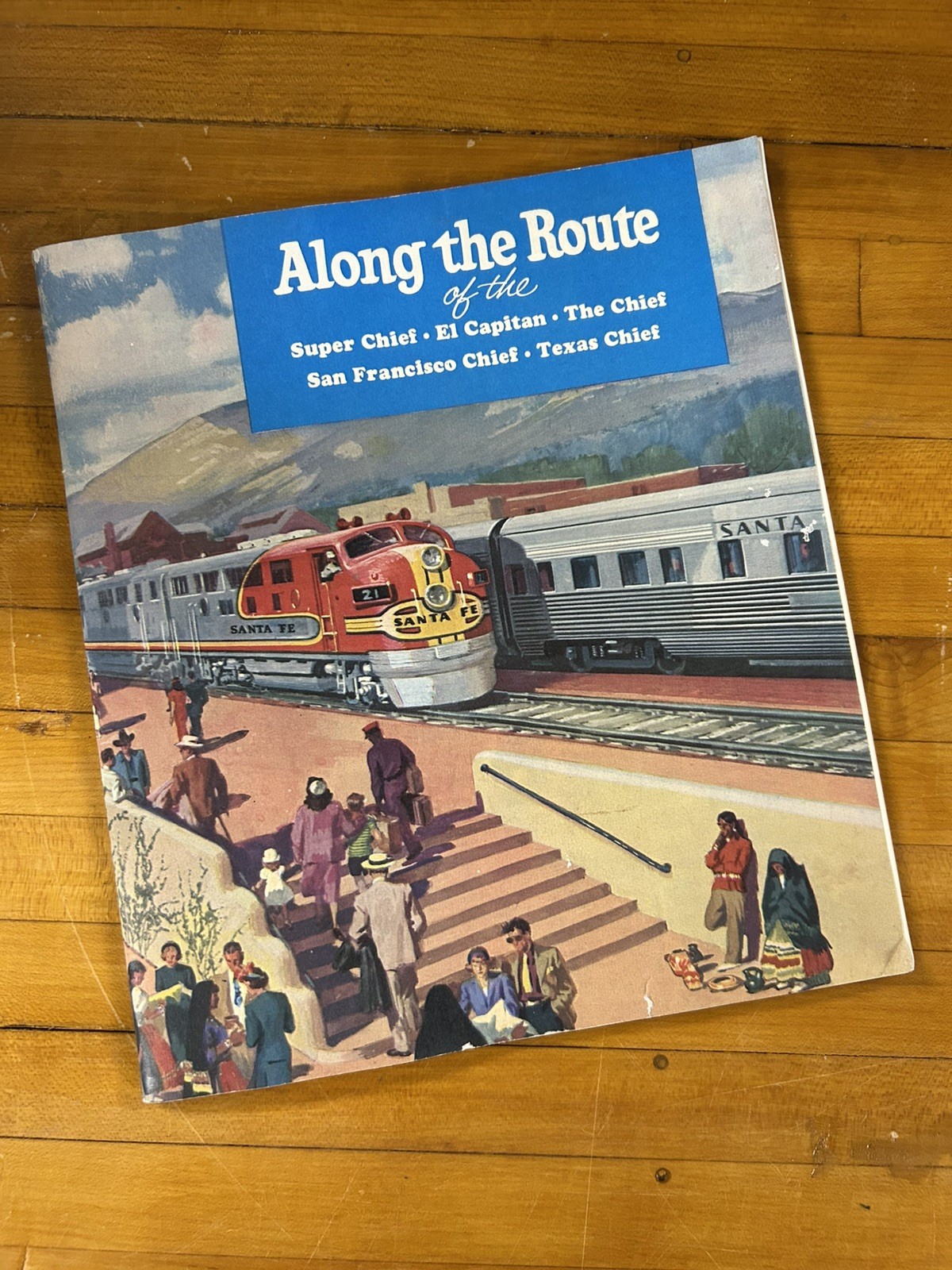vtg 1960’s Santa Fe Railroad Booklet - Along the Route - Super Chief El Capitan