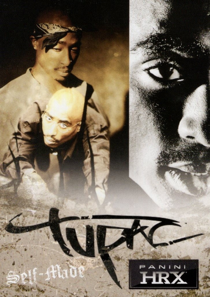 2013 Panini HRX Black Friday Platinum League #NNO Tupac Shakur Rapper Card