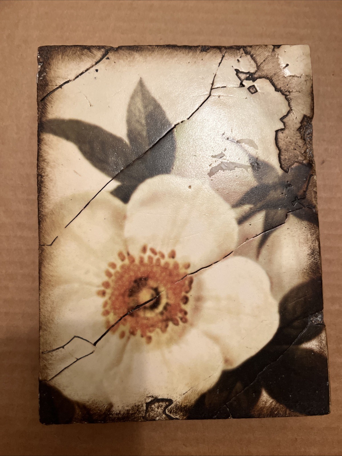 Sid Dickens T-114 “Wild Rose” Memory Block Tile — Stamped  Retired