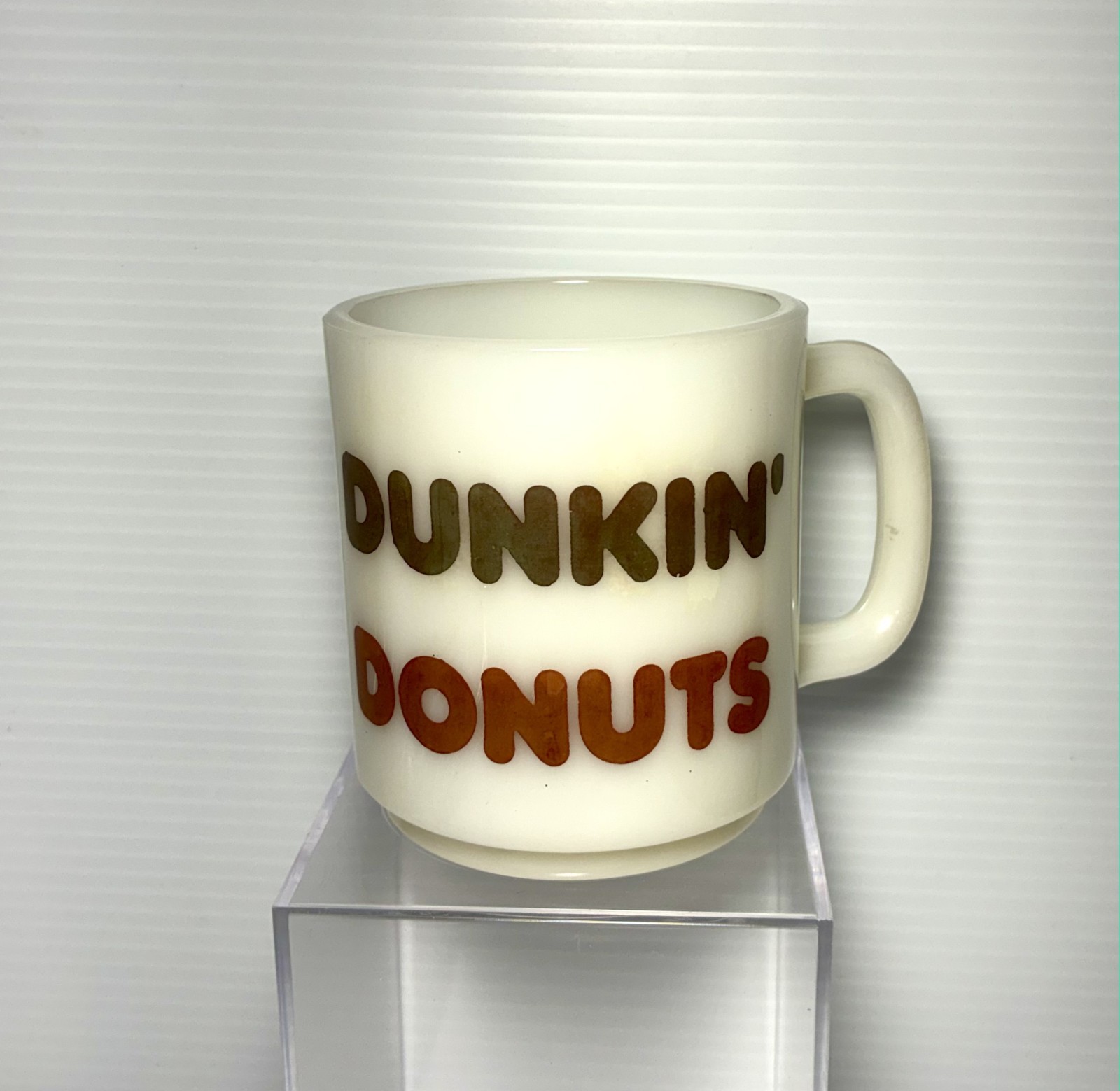 Vintage 1970s New Glasbake Dunkin' Donuts Coffee Mug