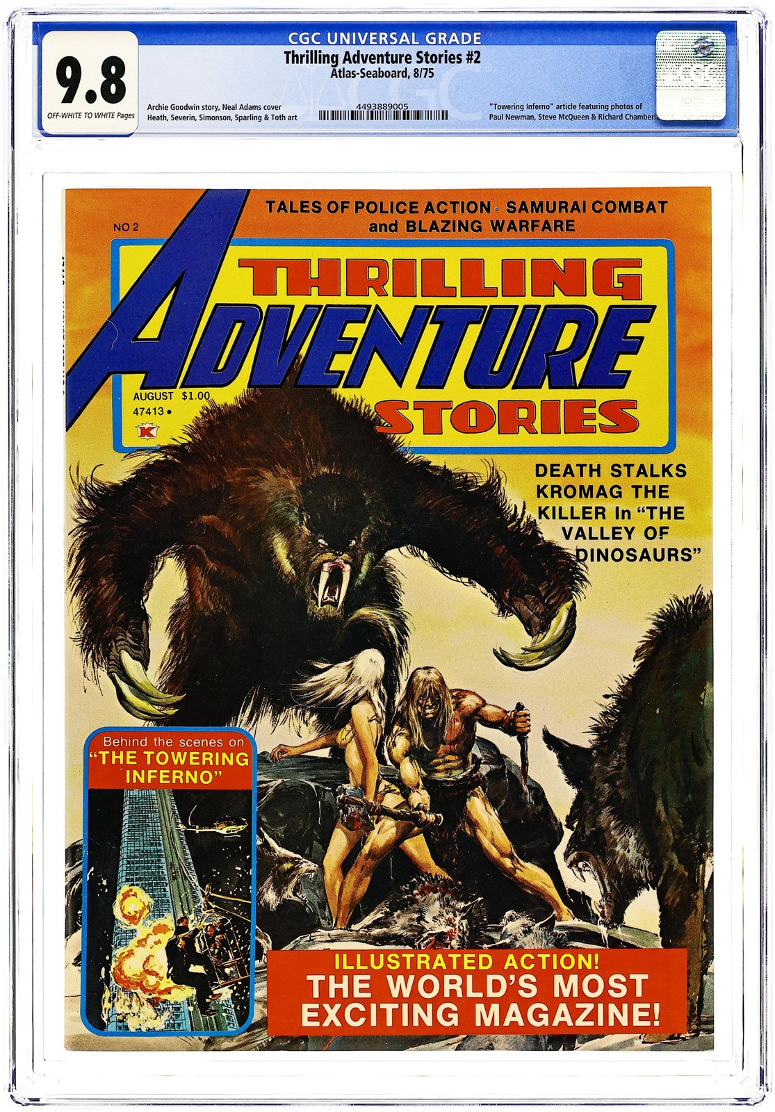 Thrilling Adventure Stories #2 CGC 9.8 1975 4493889005