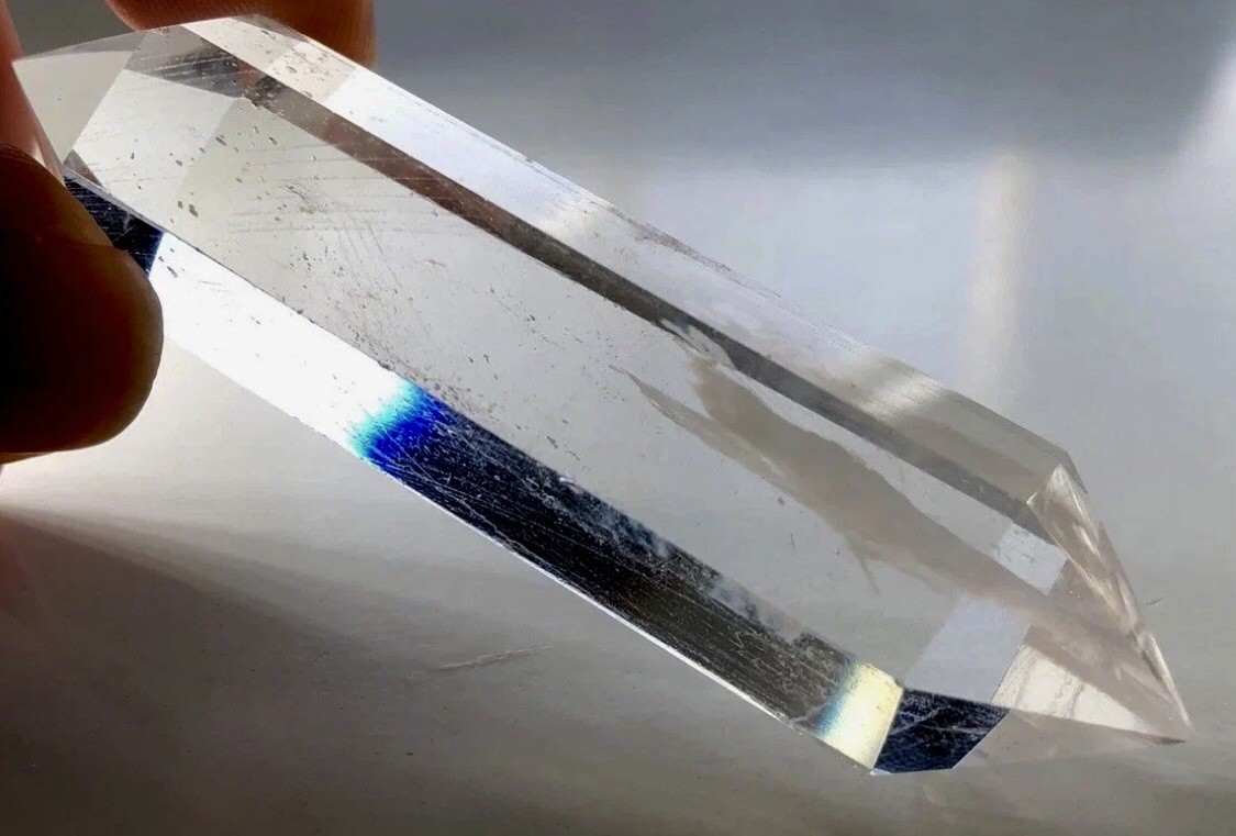 Large Breath Taking Natural Vogel Quartz Crystal Point Raw Gemstone Specimen