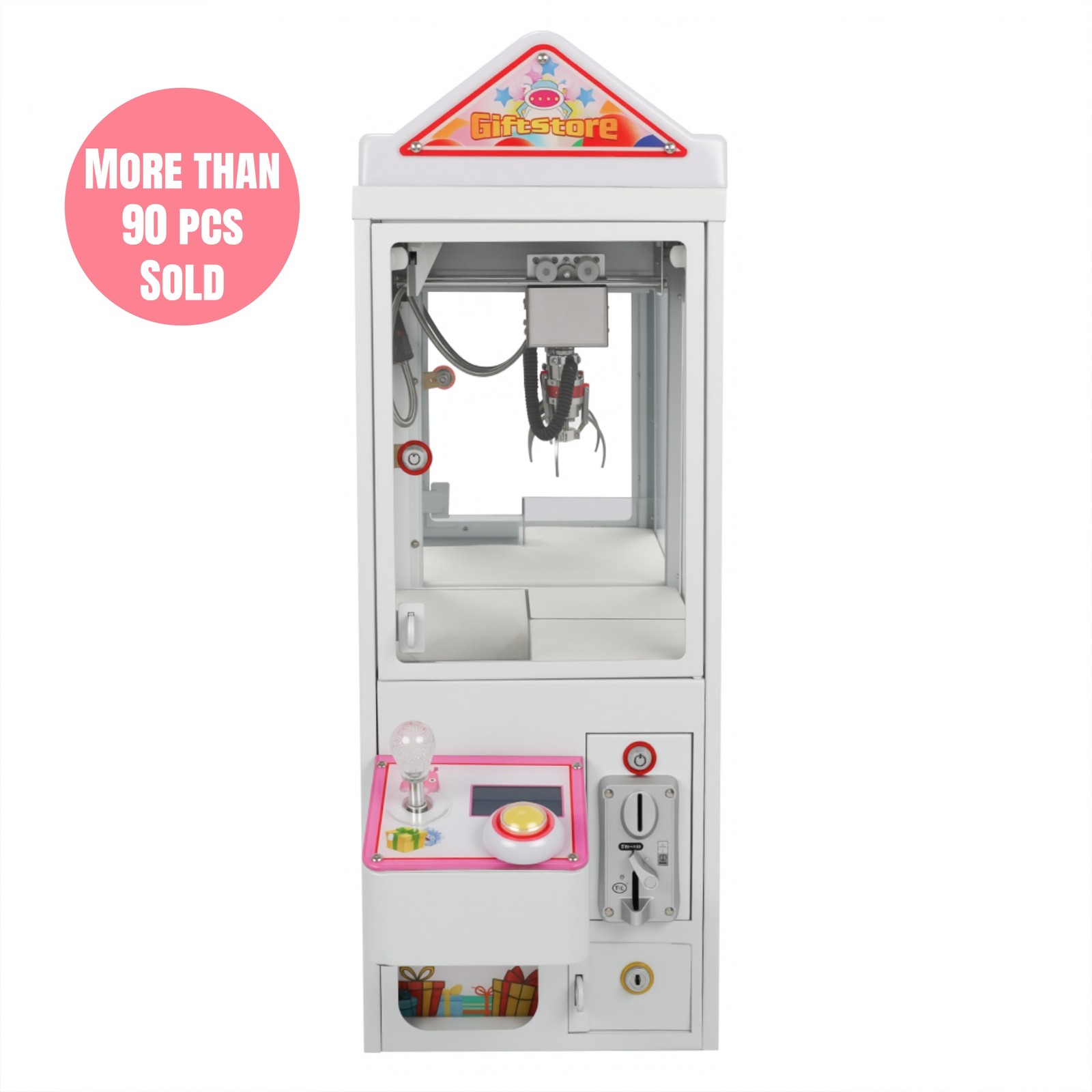 Mini Metal Case Player Claw Crane Machine 110V Candy Toy Grabber Catcher Upgrade