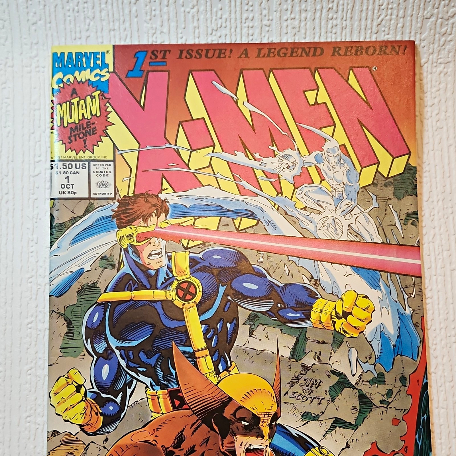 X-Men #1 Cover A (1991 Marvel) Jim Lee Wolverine Cyclops NM 1st Print Vintage