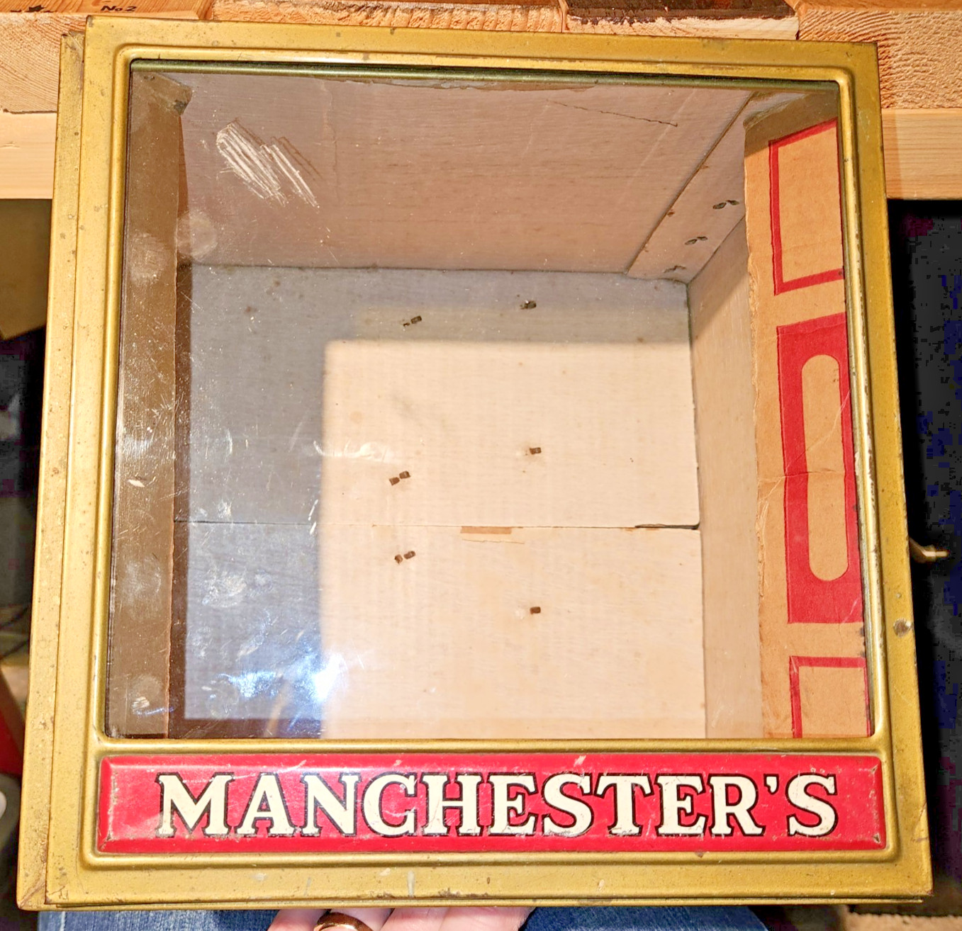 Vintage MANCHESTER'S Biscuit Co. Sioux Falls SD Fargo ND Metal  display w Box