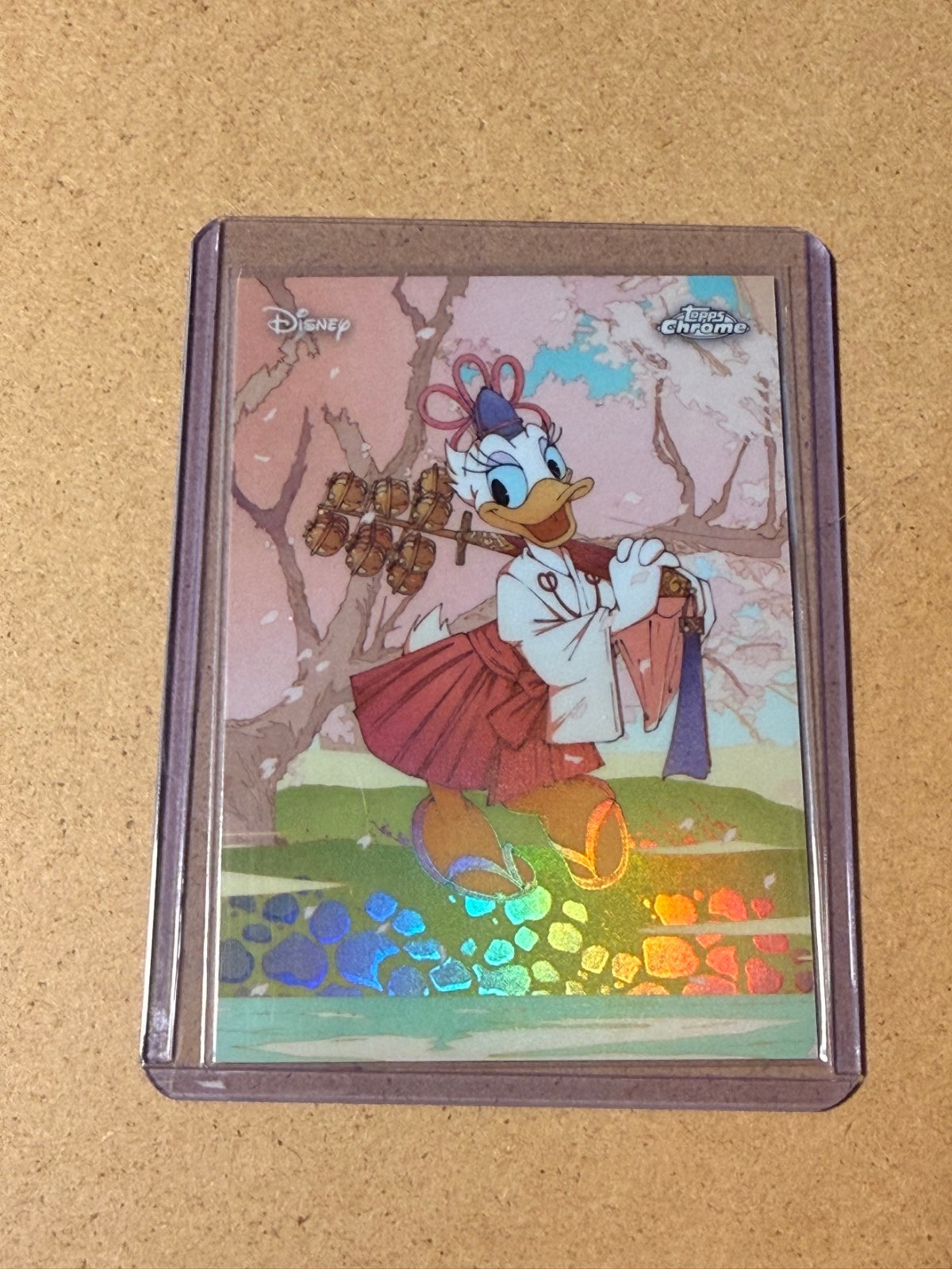2026 Topps Chrome Disney UK-3 Daisy Duck Ukiyo-e Original Art