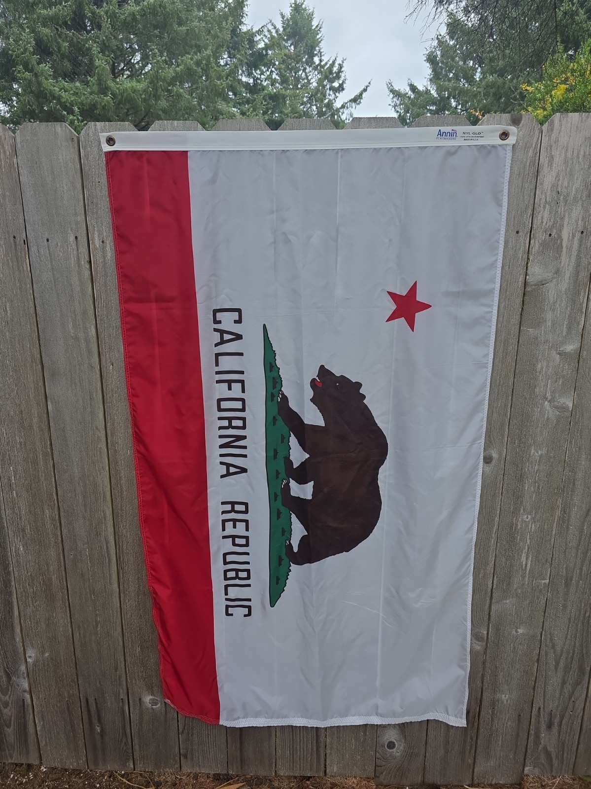 Annin CALIFORNIA REPUBLIC State Flag 5\'x 3\' 100% Nylon USA Made