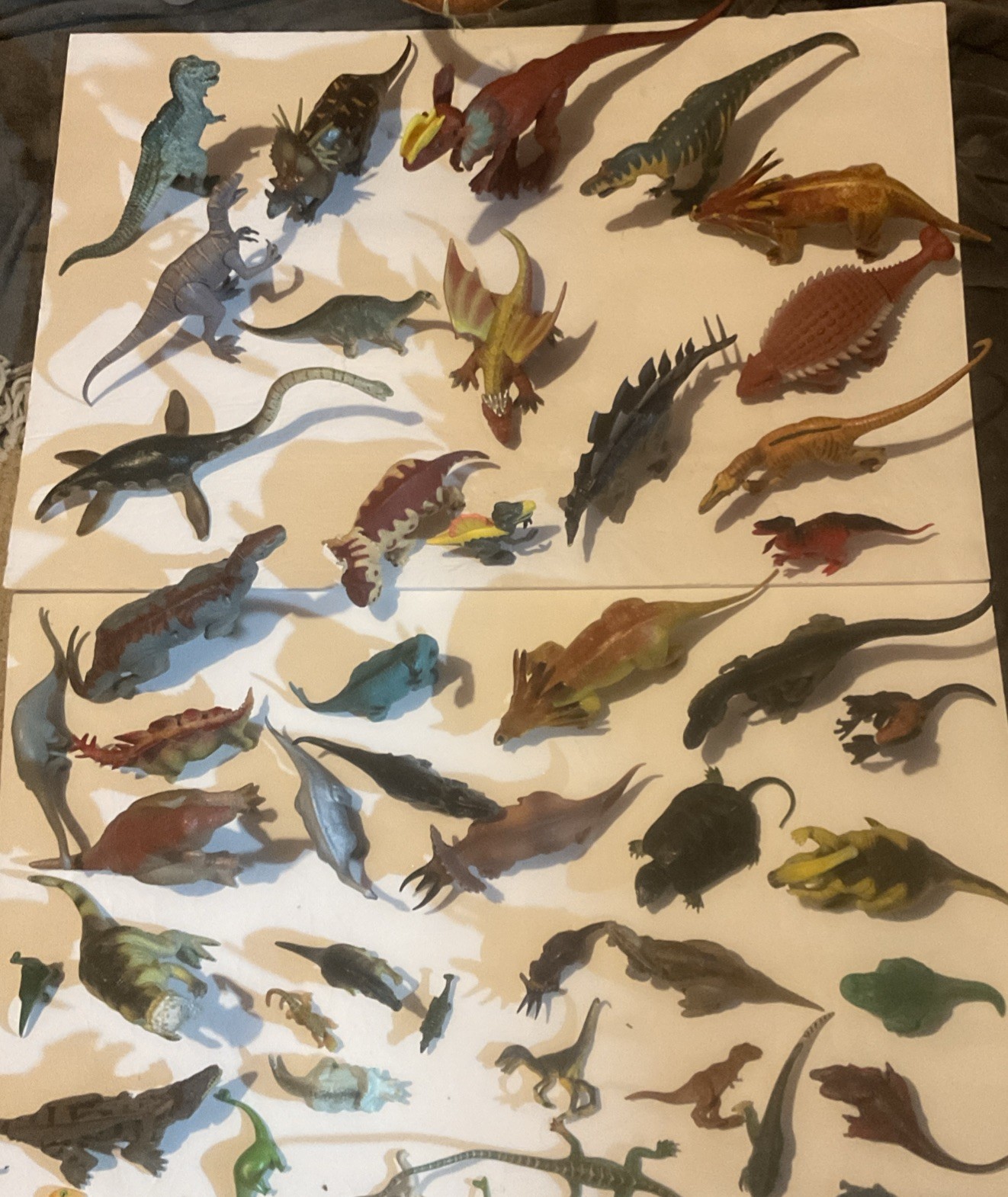 Massive Dinosaur Lot Of Vintage;Jurassic Etc. See Pictures
