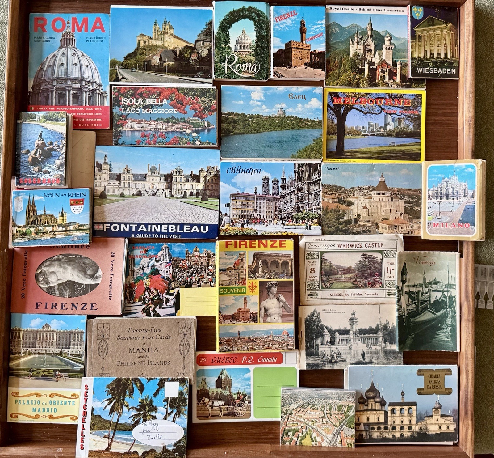 Vintage Lot European Souvenir Postcard Folders 1920s-70s Germany Italy England