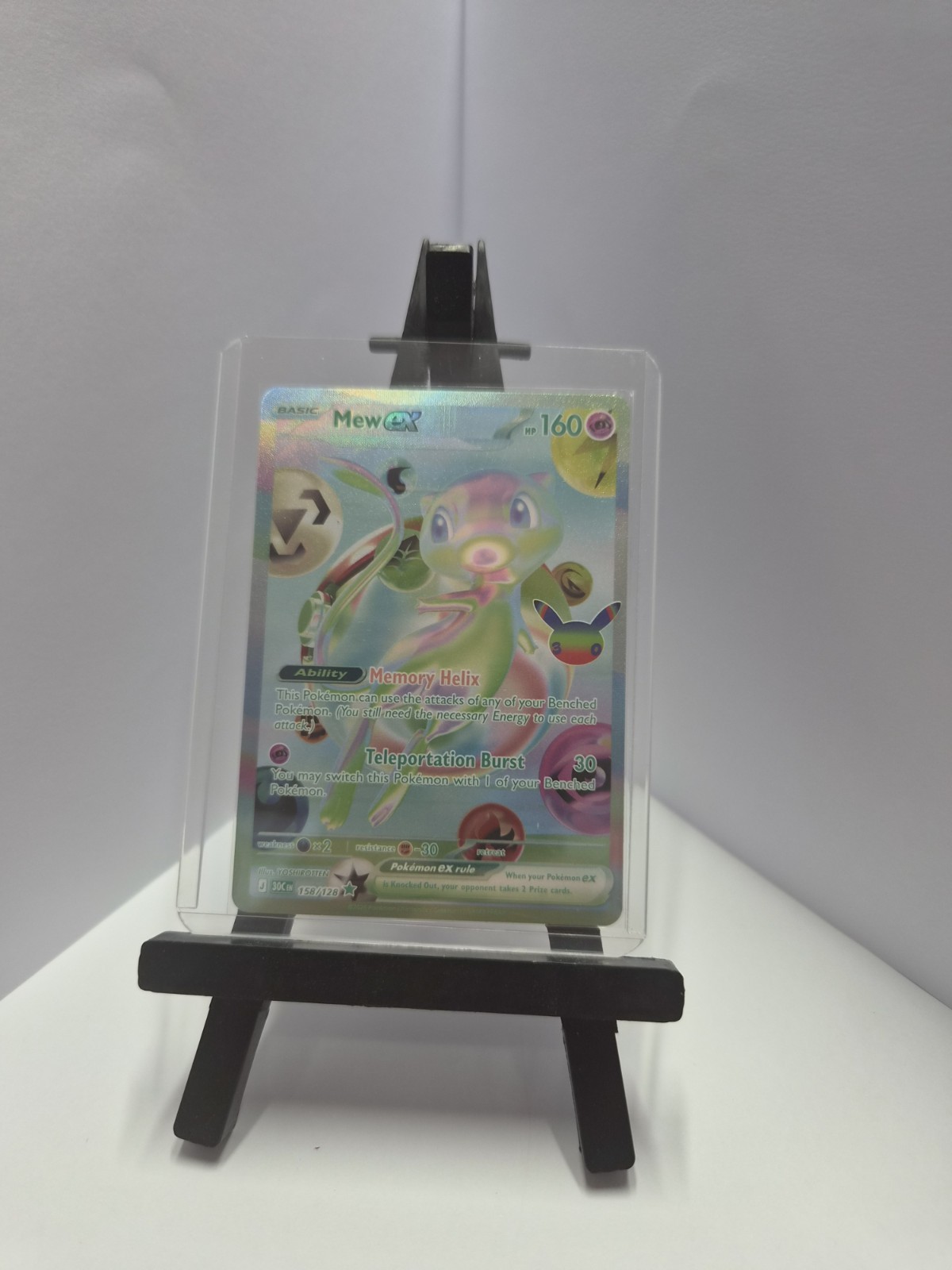 Pokémon TCG Mew ex 158/128 Celebrations Holo Full Art Ultra Rare 30th