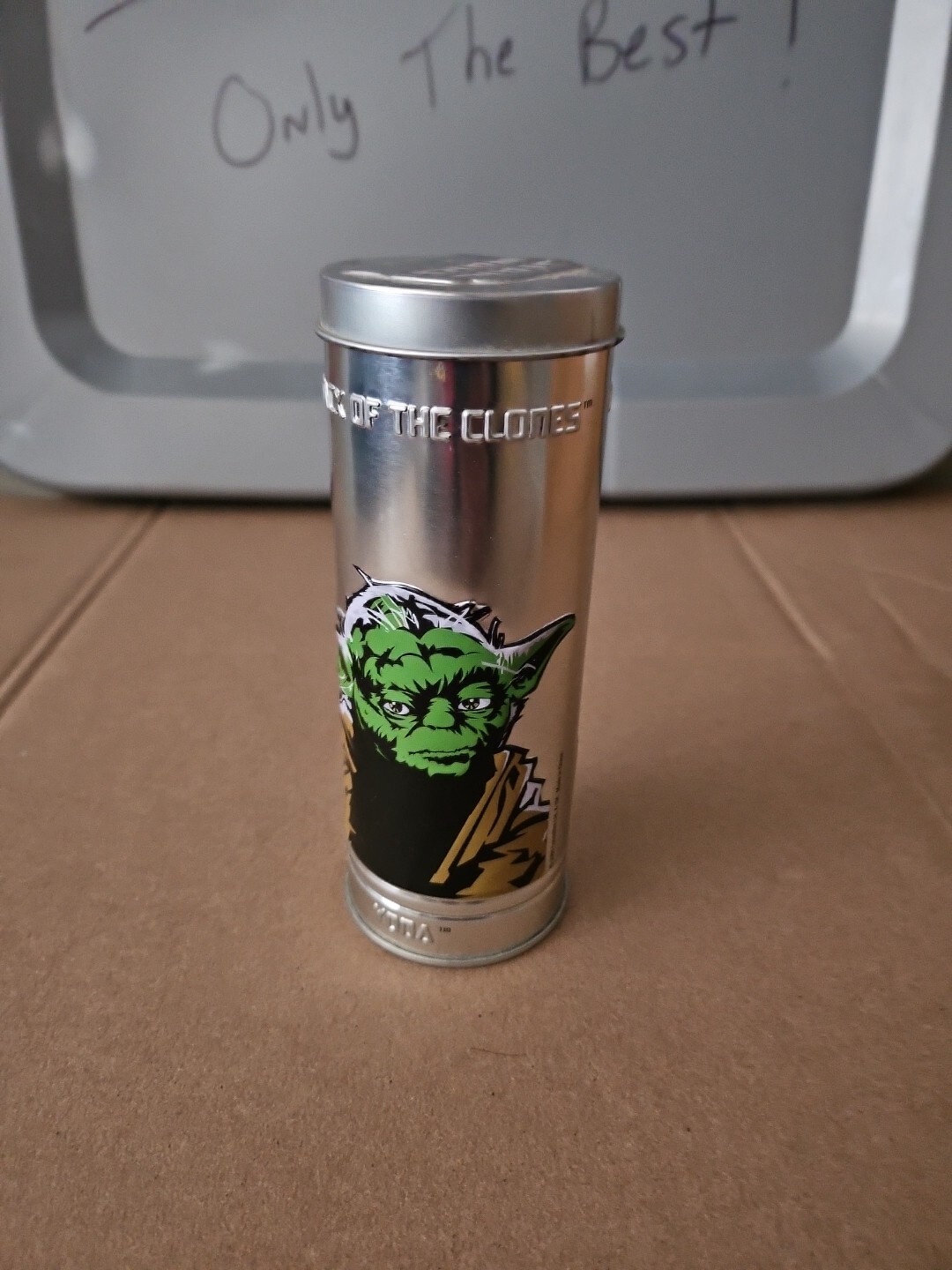 STAR WARS EPISODE II Attack of the Clones YODA 2 Watch/Tin Burger King Trl8#106
