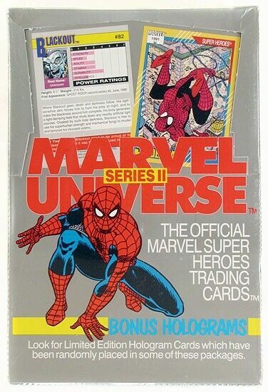 (1) Factory Sealed Trading Card Box Impel Marvel Universe 1991 Series 2