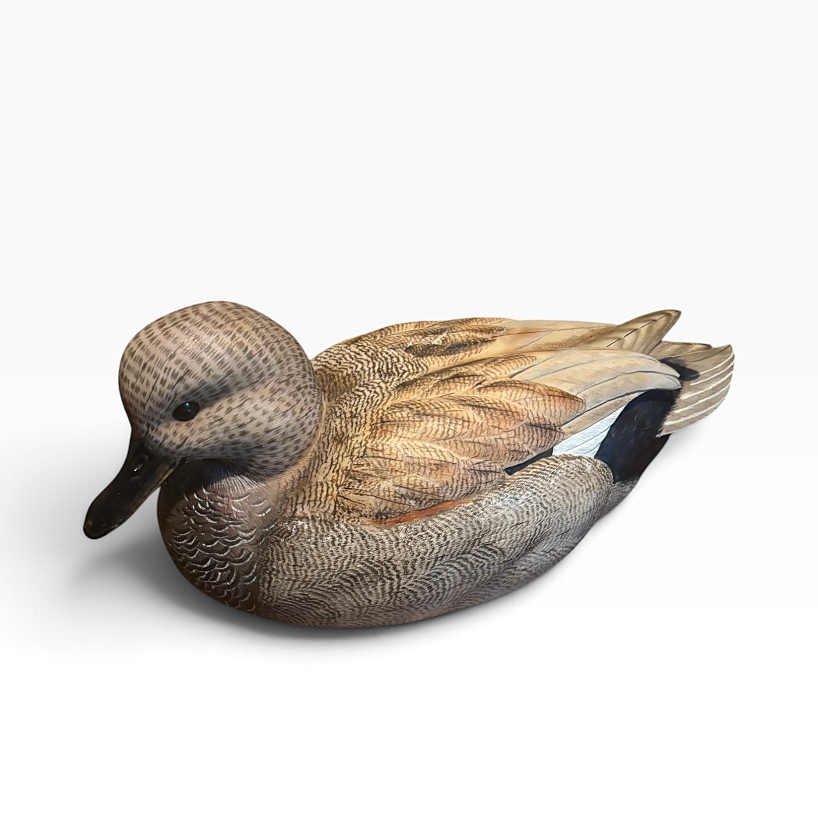 Danbury Mint Gadwall Decoy George Kruth Signed Ltd Ed 1547/5000 Carved Duck