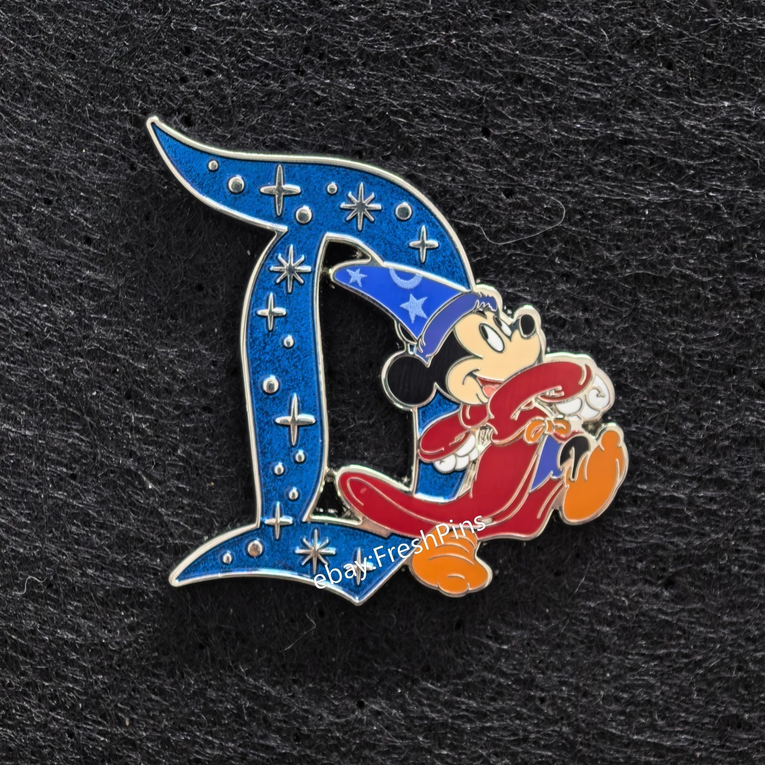 Disney Sorcerer Mickey Letter D Pin HKDL 2026 Pin Trading Carnival LE Pin
