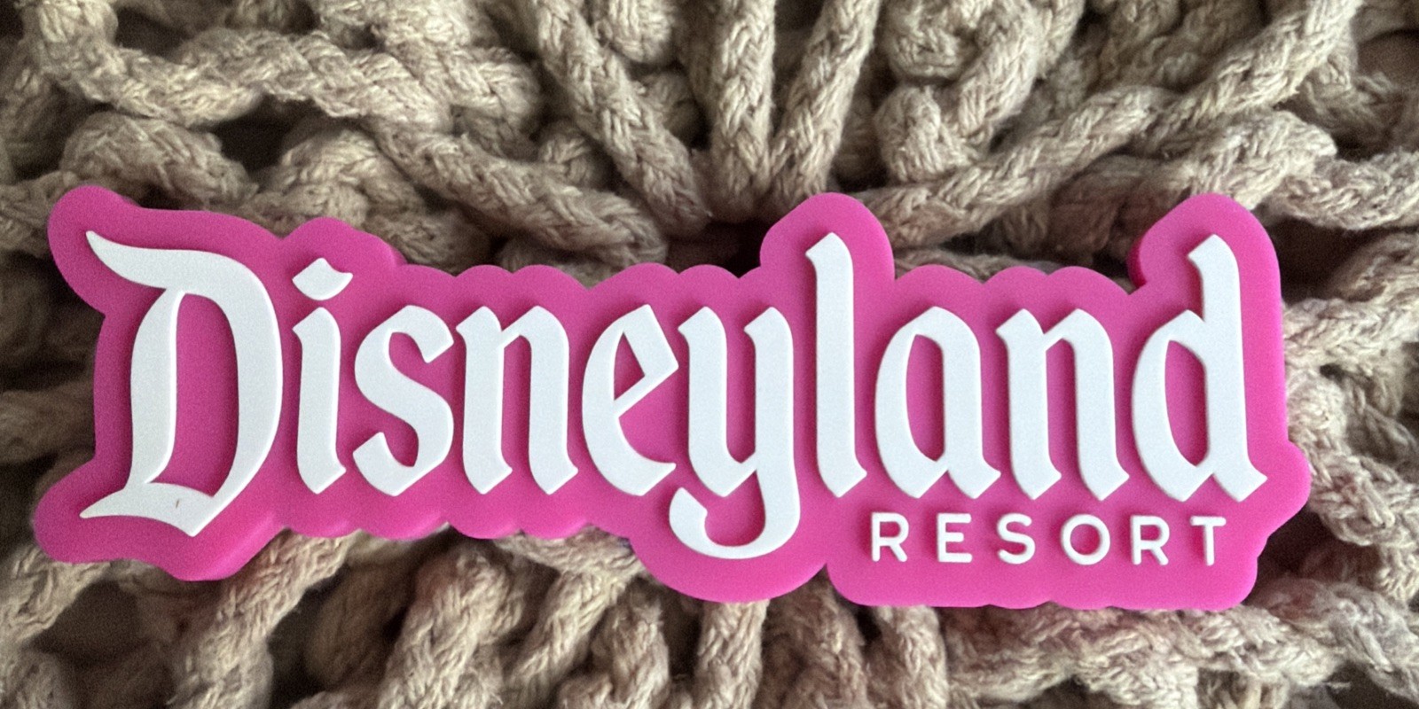 Disneyland Resort 2026  Pink Logo Mania Fantasyland Feels Silicone Magnet