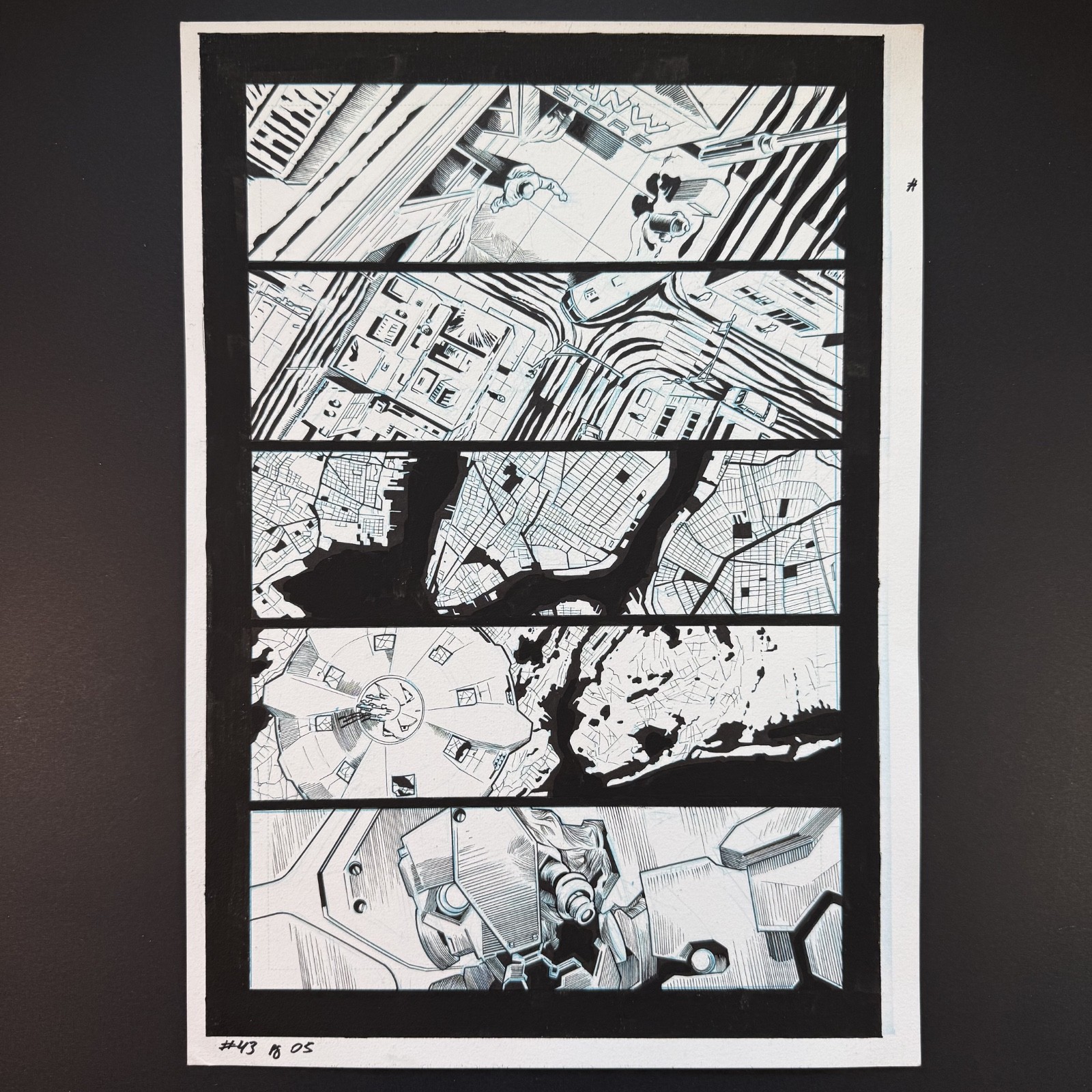 Immortal Hulk 43 Original Comic Art Published Inks NYC Bennett Brabo Marvel 2021