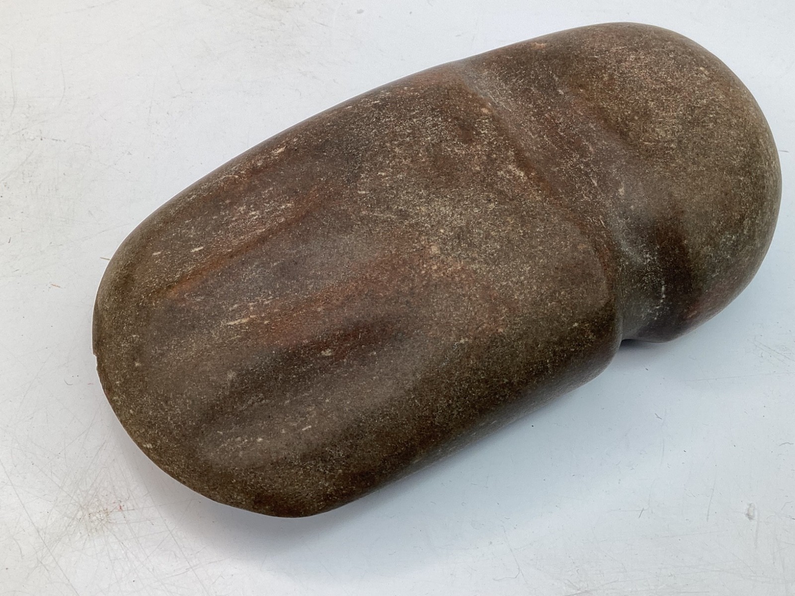 Native American Grooved Stone Axe Head Tool Relic Ancient Original  (K3