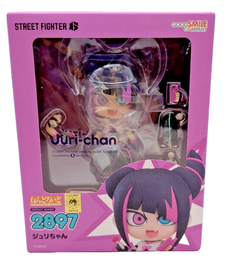 Good Smile Nendoroid 2897 Juri-chan Street Fighter 6 Figure Unused Box Wear