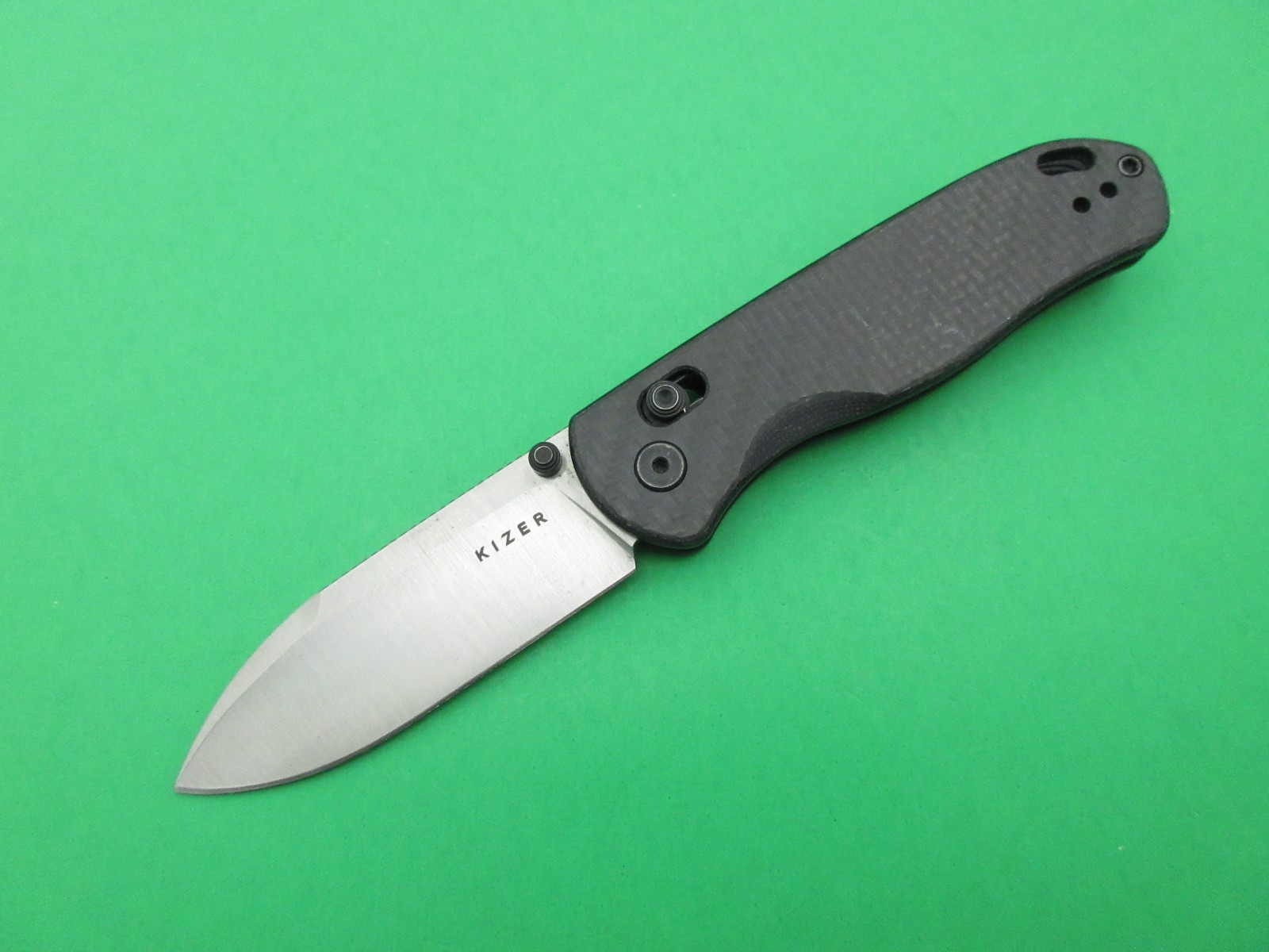 Kizer Azo Drop Bear Carbon Fiber Folding Pocket Knife Nitro-V