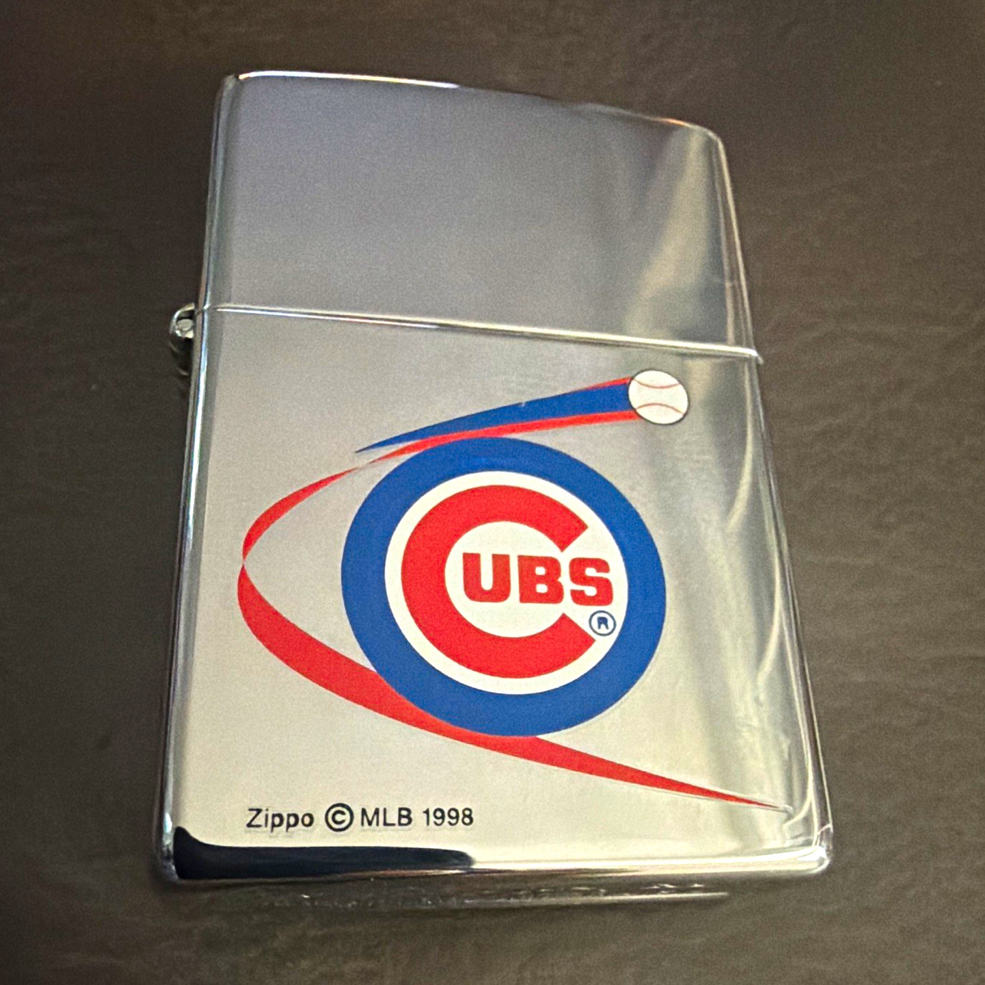 Zippo Chicago Cubs MLB 1998 Chrome Lighter Sport Theme