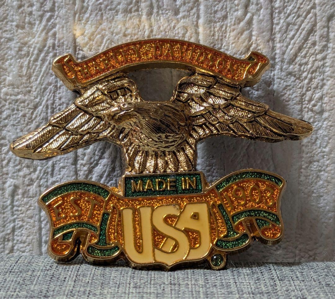 Rare Vintage Harley Davidson Genuine Eagle Medallion Emblem Sign Made in USA