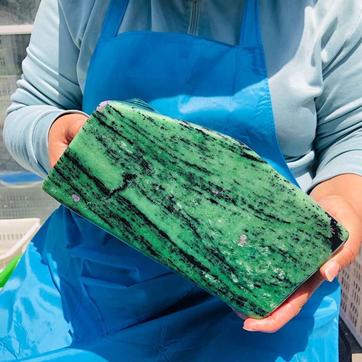 11.7LB Large Natural Ruby and emerald ore Quartz Crystal Healing Sample 5044