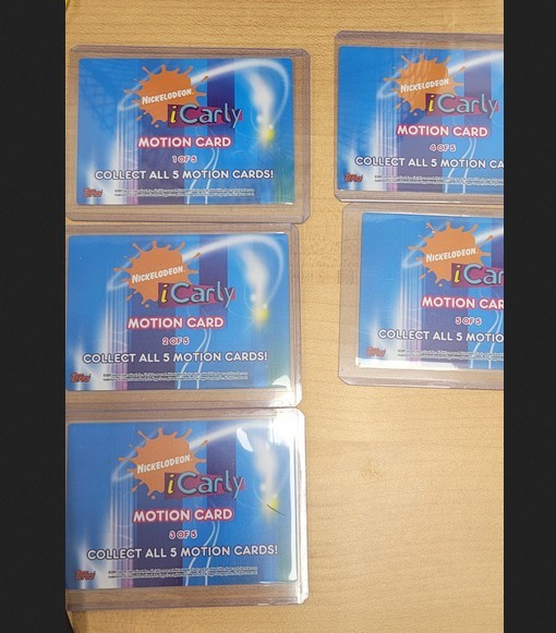 Rare  2009 Topps iCarly trading card set . missing 1 base card and 2 stickers