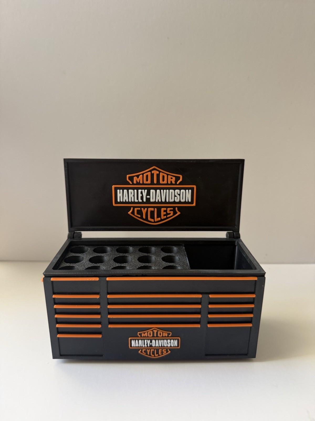 Harley Davison Tool Box Desk Organizer 3D Printed