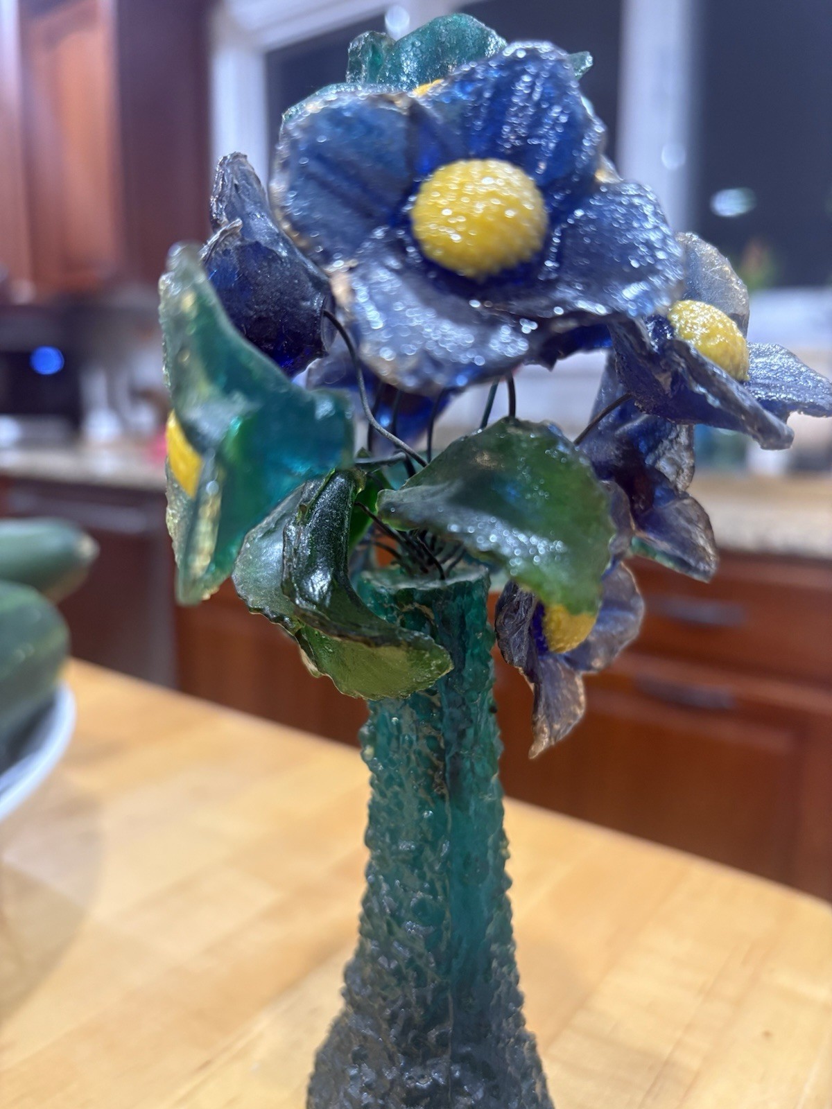 VTG 1969 Wondermold Lucite Acrylic Flower Sculpture Vase Mid Century MCM Kitsch